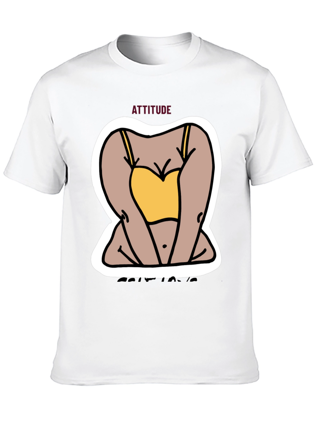 Attitude Graphic Tee - Cartoon Design
