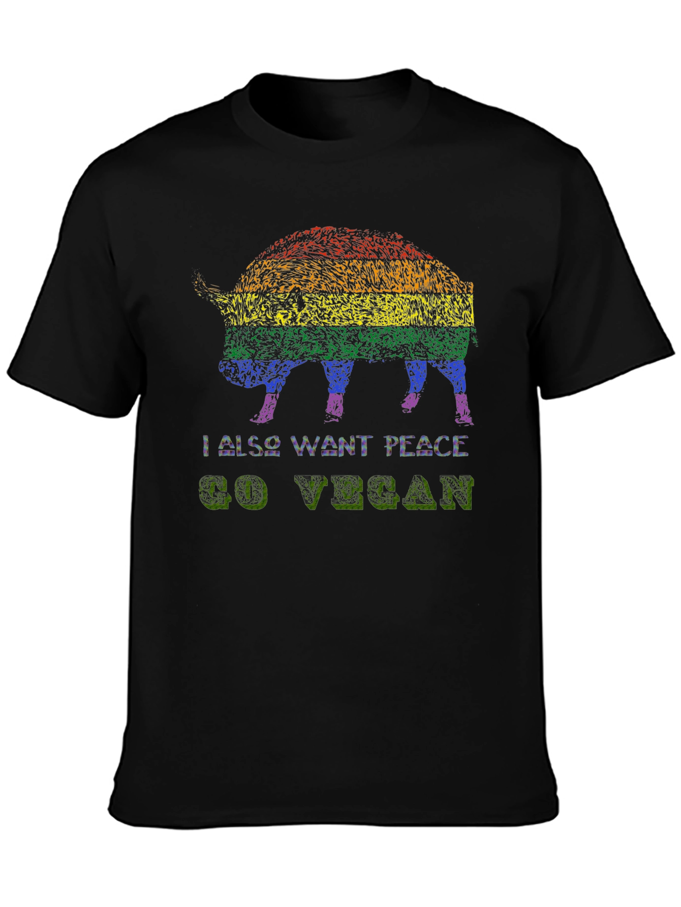 Vegan Pride Pig Graphic Tee