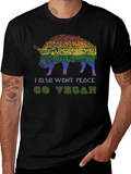 Vegan Pride Pig Graphic Tee