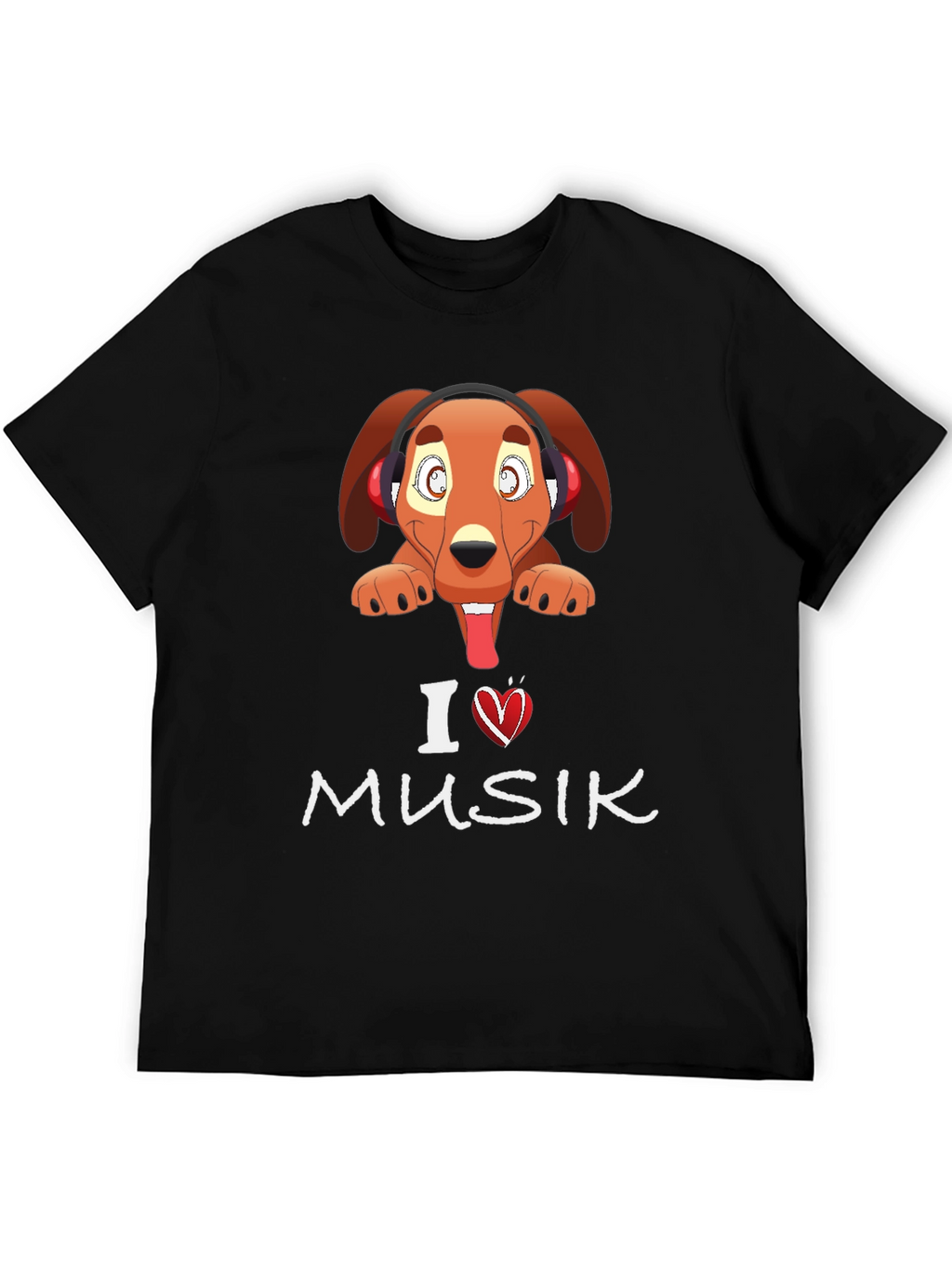Dog Loves Music Graphic Tee