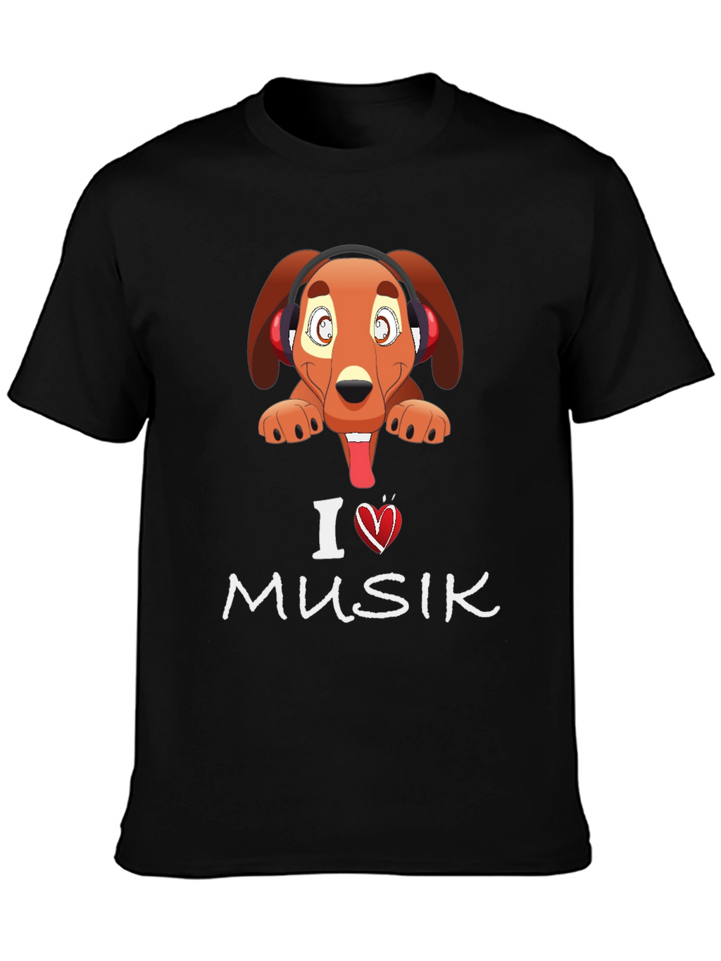 Dog Loves Music Graphic Tee