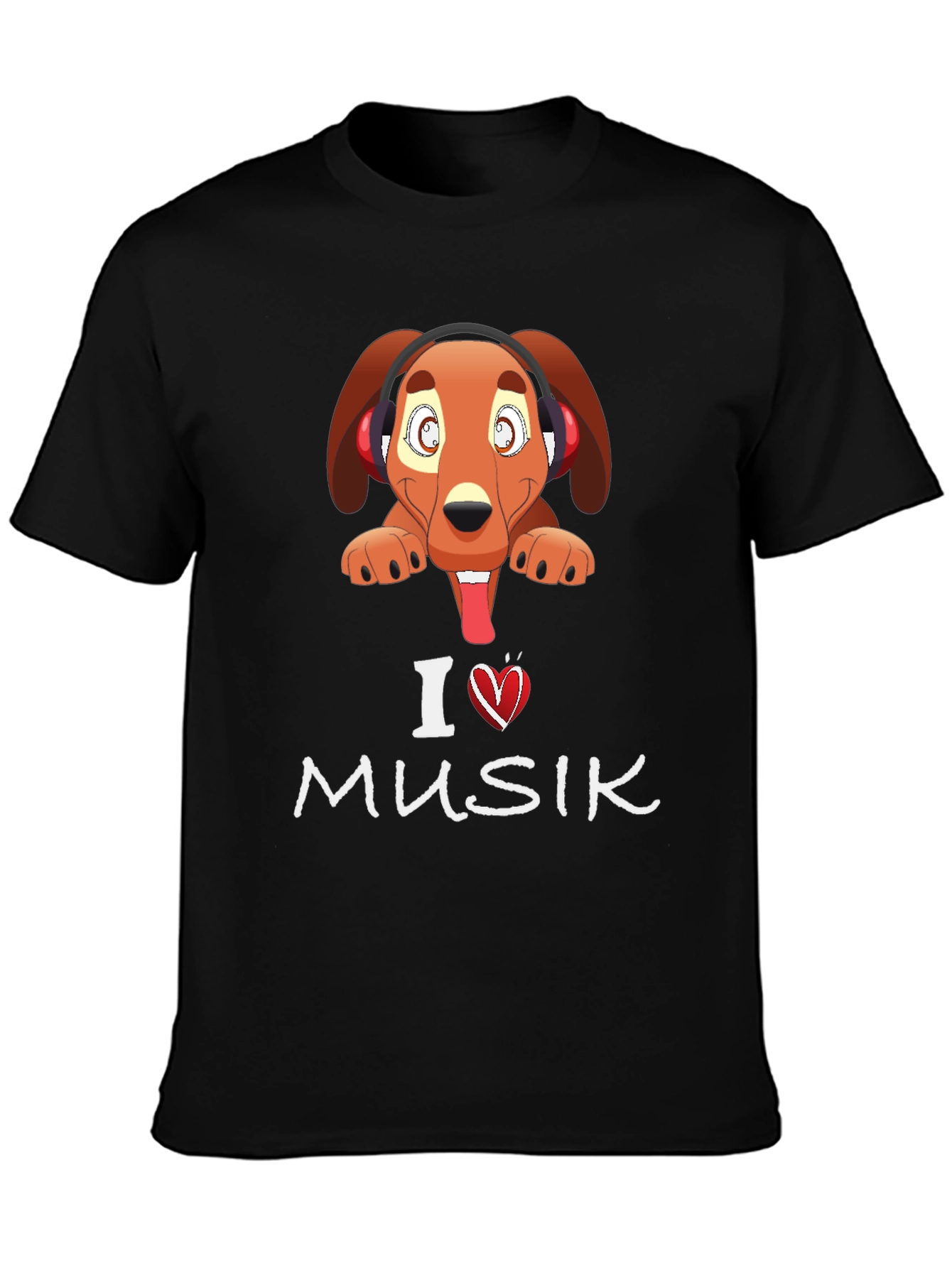 Dog Loves Music Graphic Tee