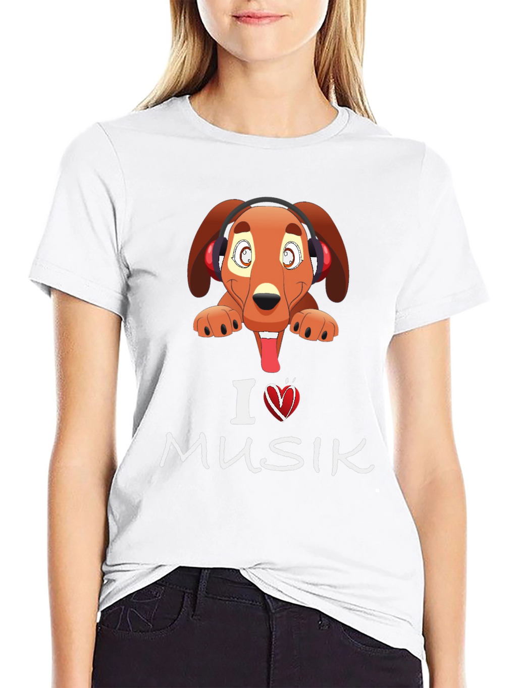 Dog Loves Music Graphic Tee