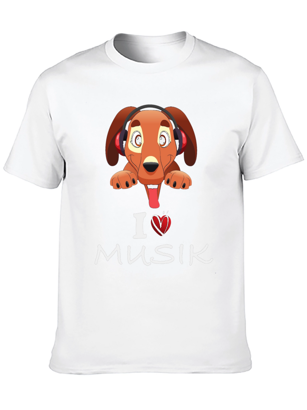 Dog Loves Music Graphic Tee