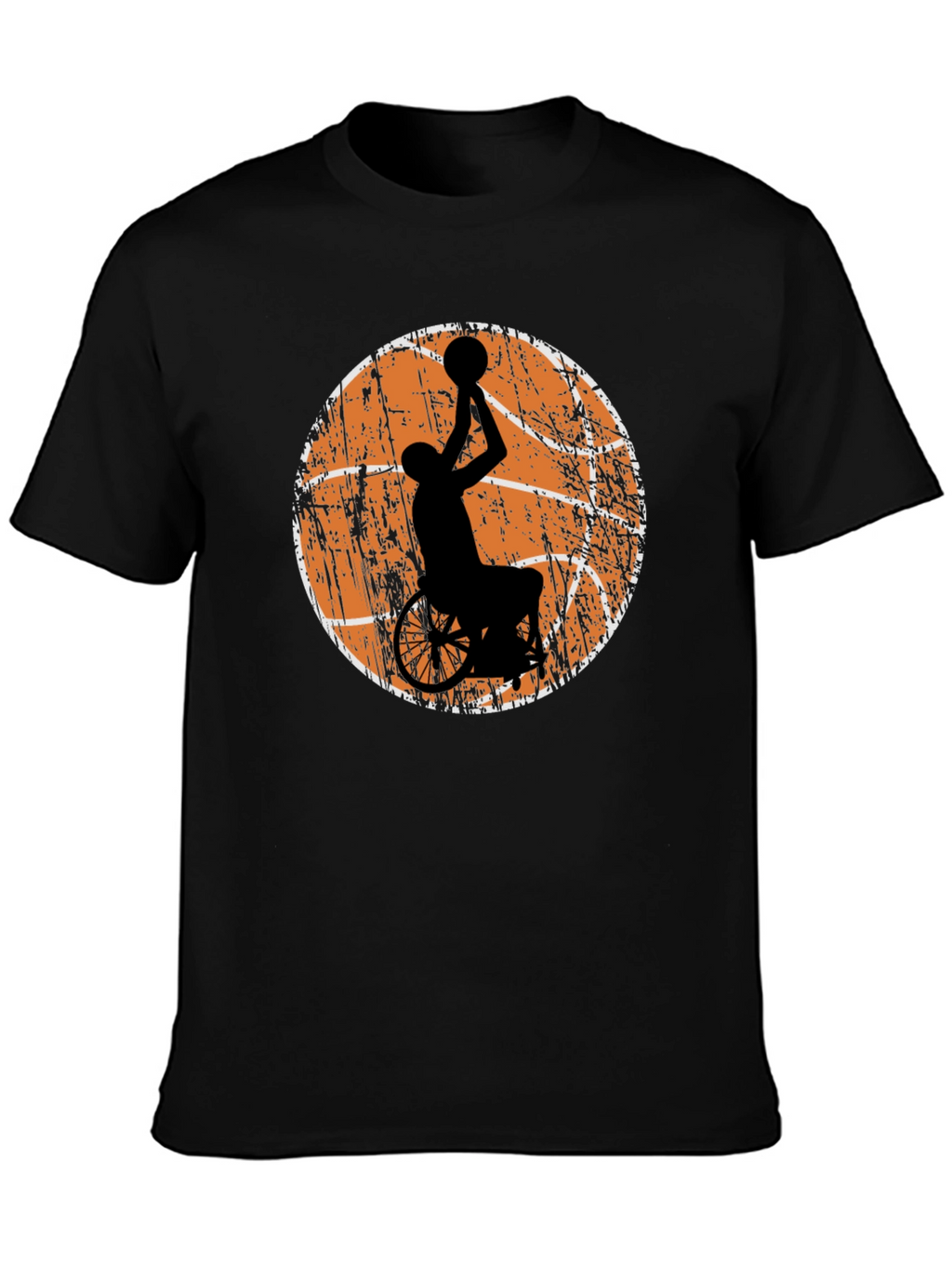 Wheelchair Basketball Graphic Tee - Black