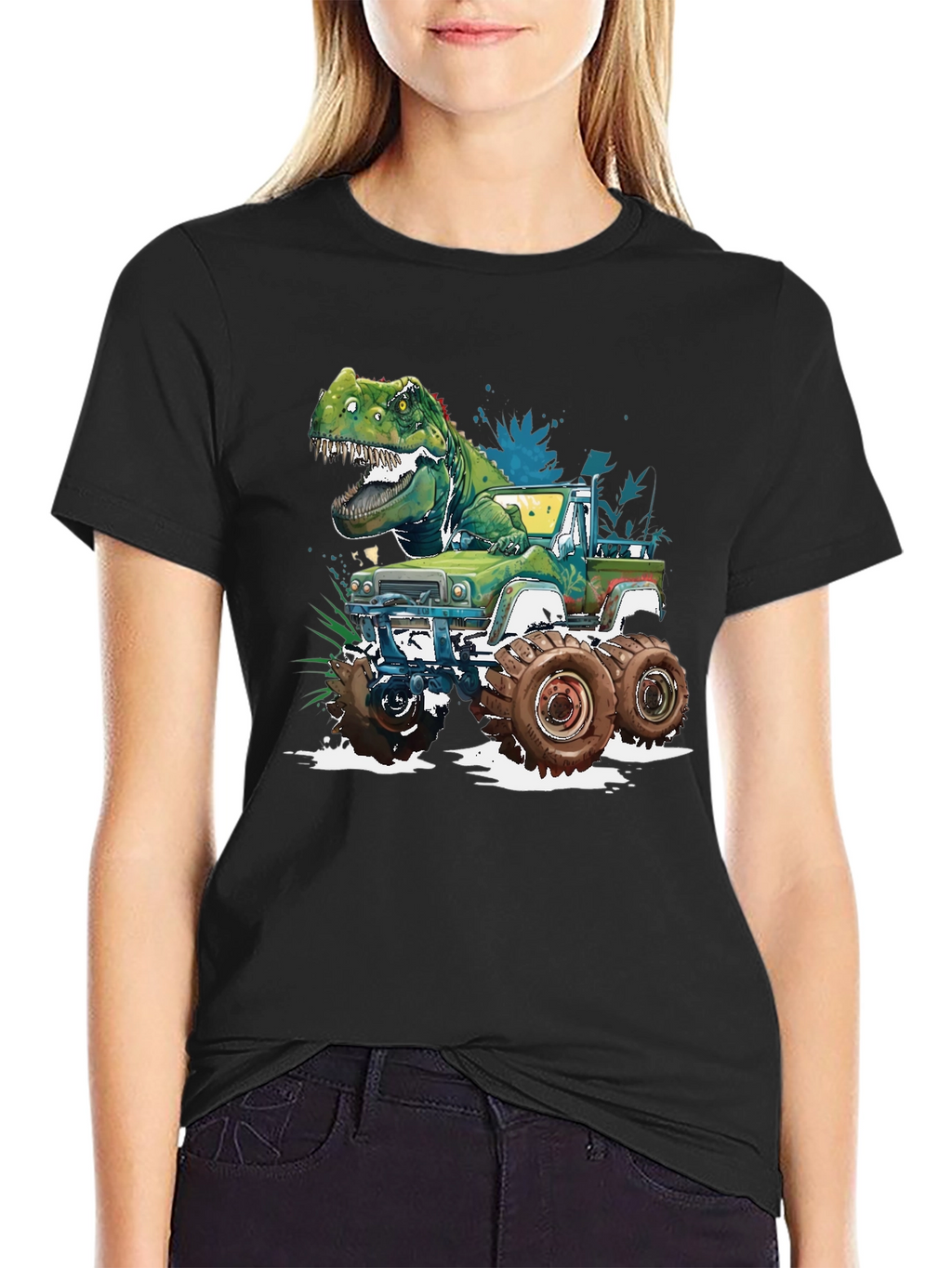Dino Truck T-Shirt - Monster Truck Dinosaur Tee