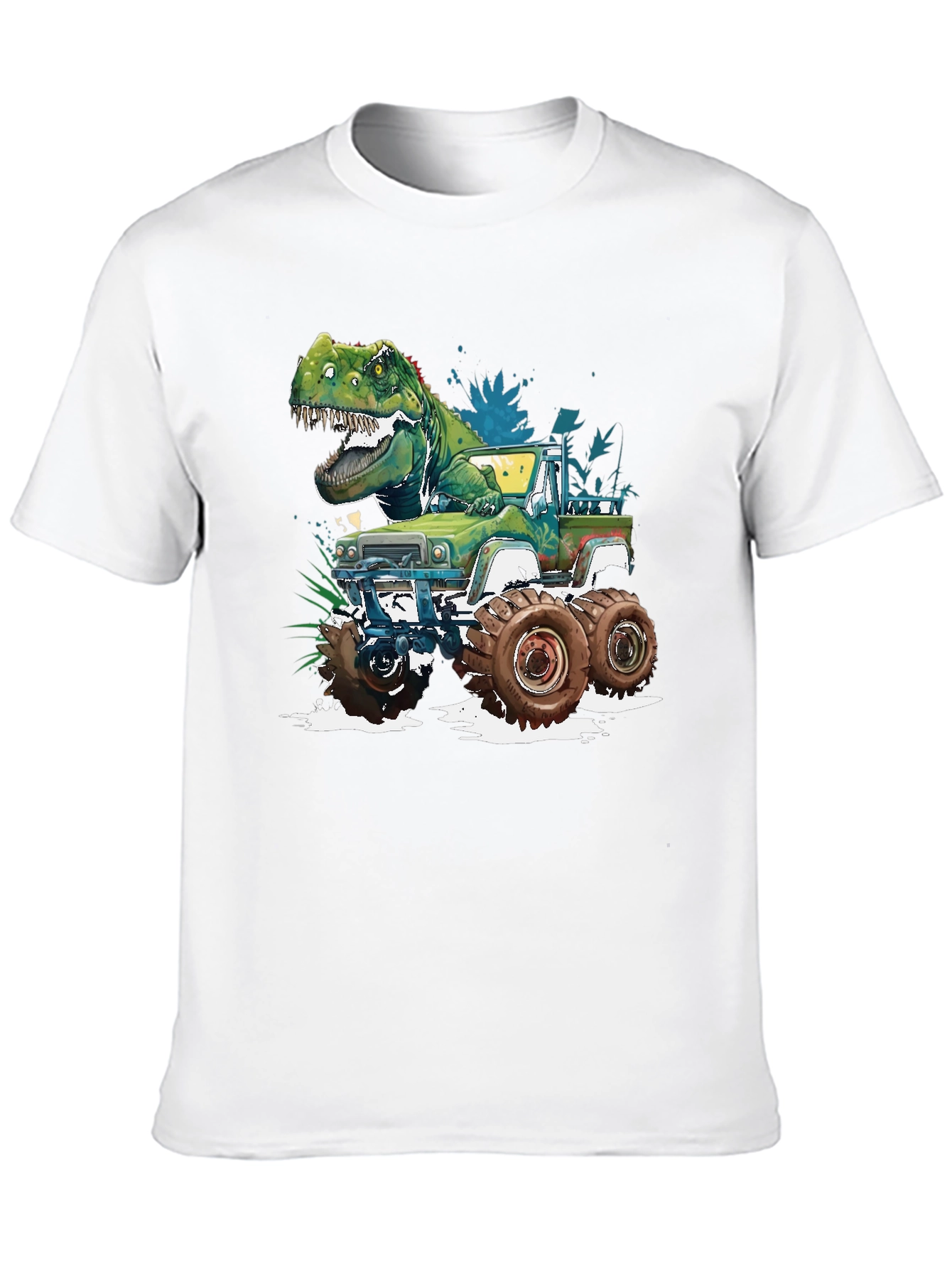 Dino Truck T-Shirt - Monster Truck Dinosaur Tee