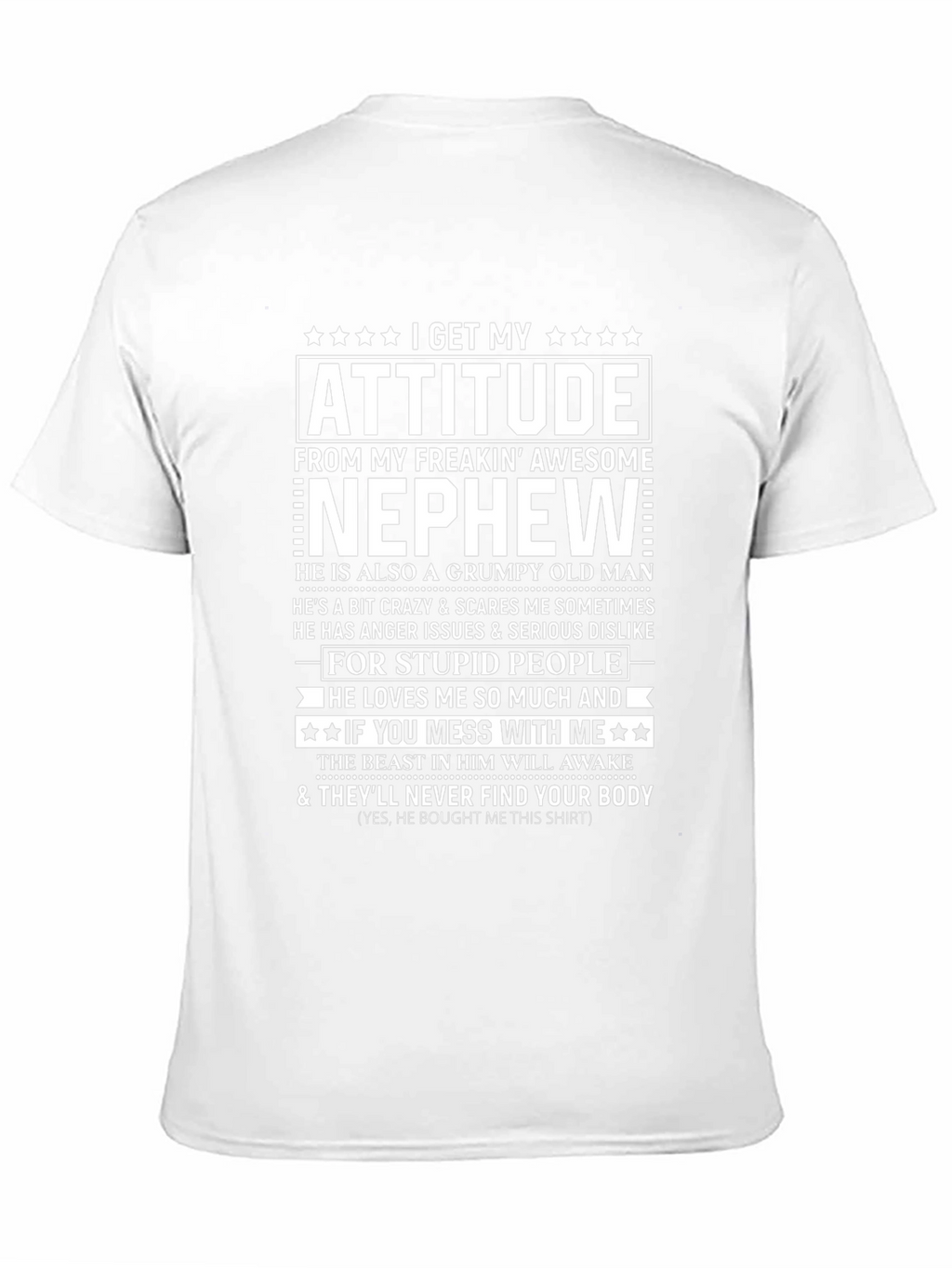 Funny Nephew Attitude Graphic T-Shirt
