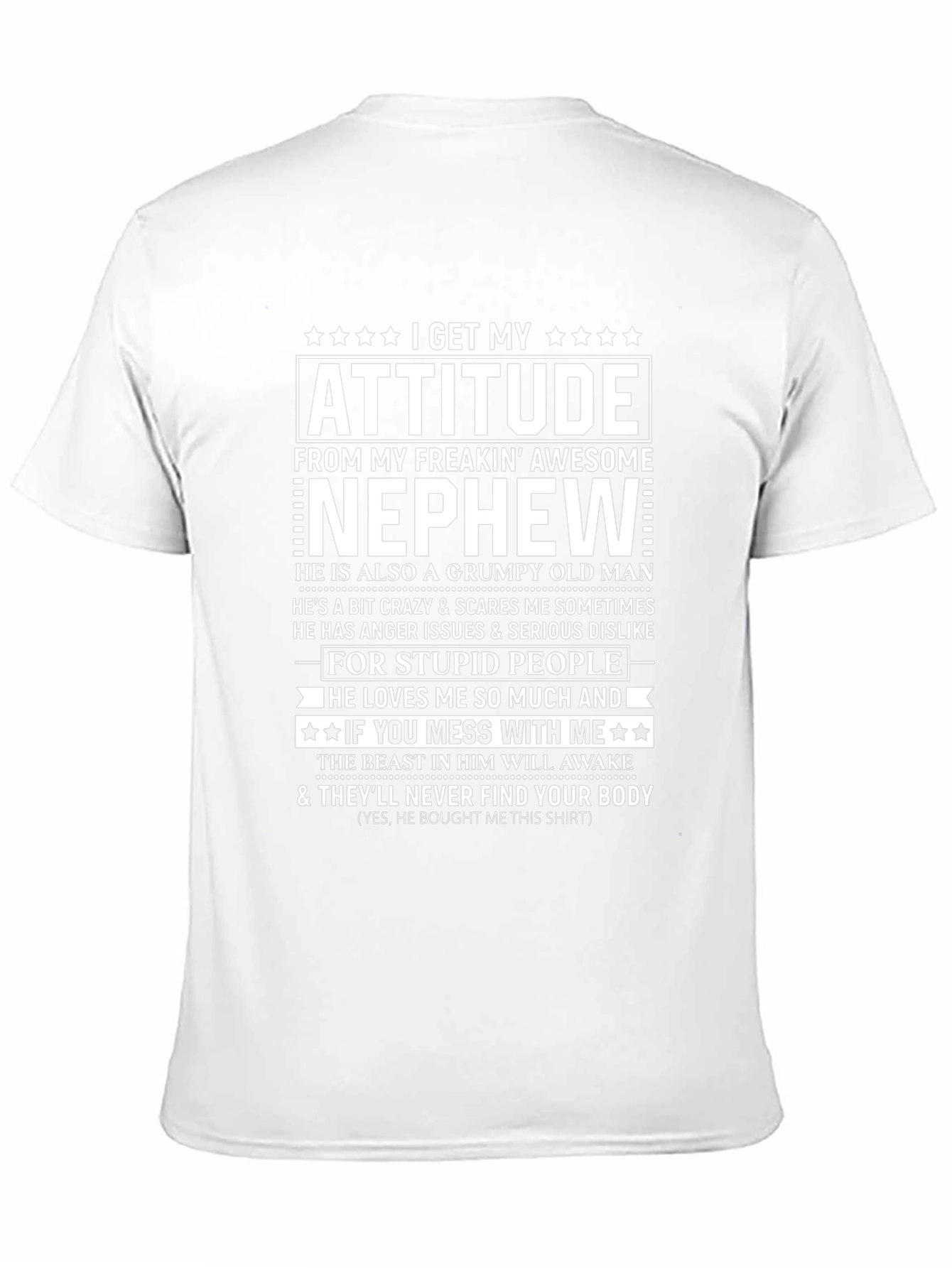 Funny Nephew Attitude Graphic T-Shirt