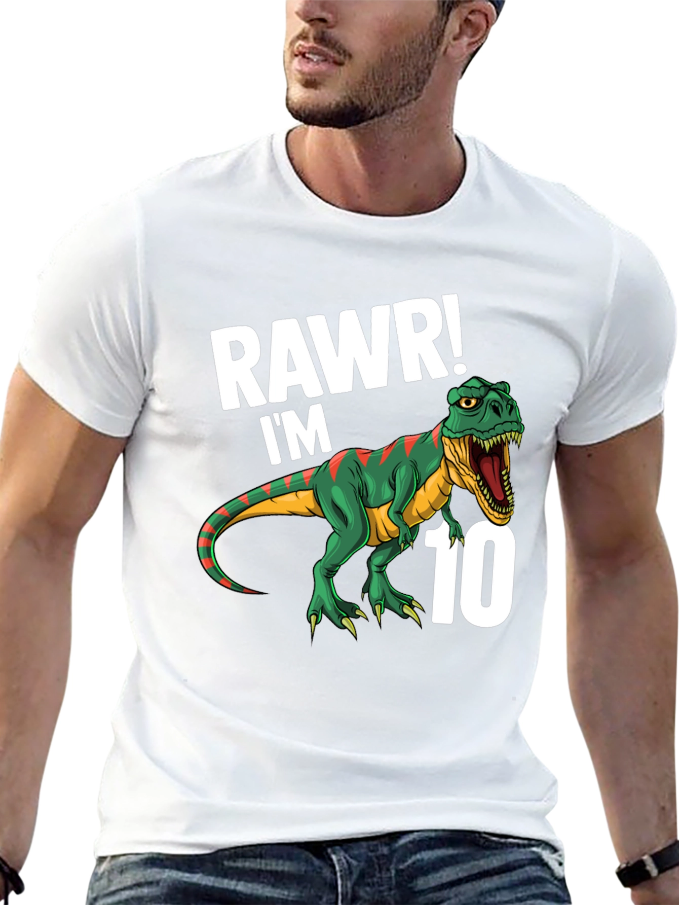 Rawr! Im 10 T-Rex Dinosaur Birthday T-Shirt