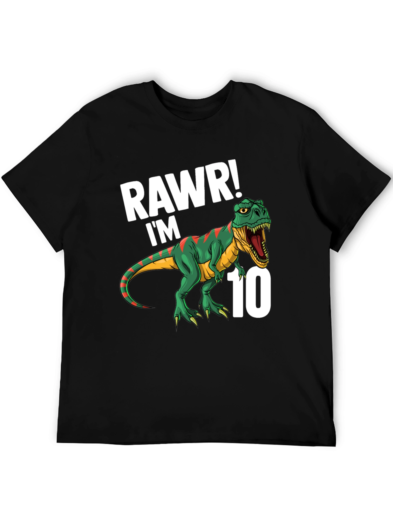 Rawr! Im 10 T-Rex Dinosaur Birthday T-Shirt
