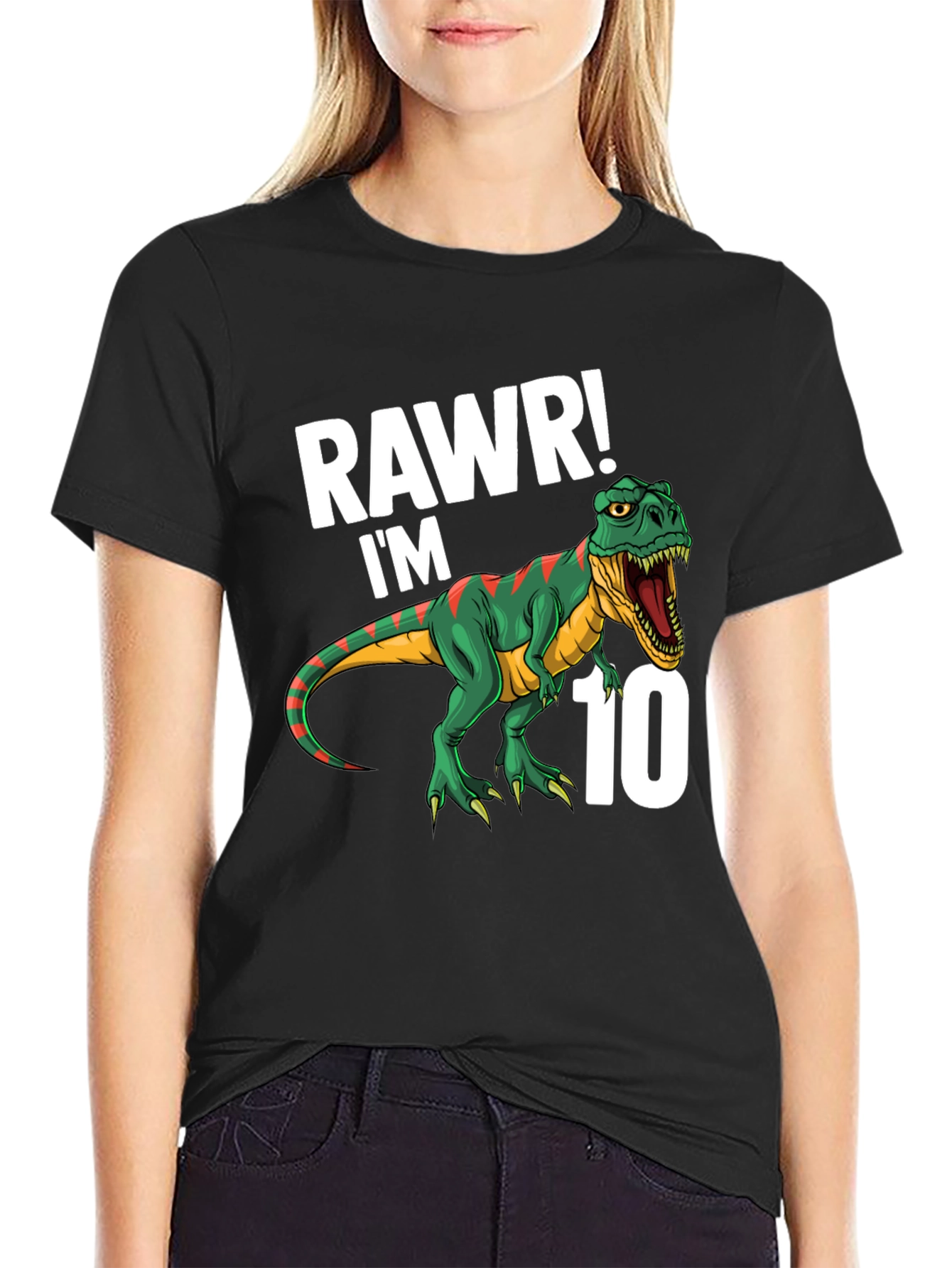Rawr! Im 10 T-Rex Dinosaur Birthday T-Shirt