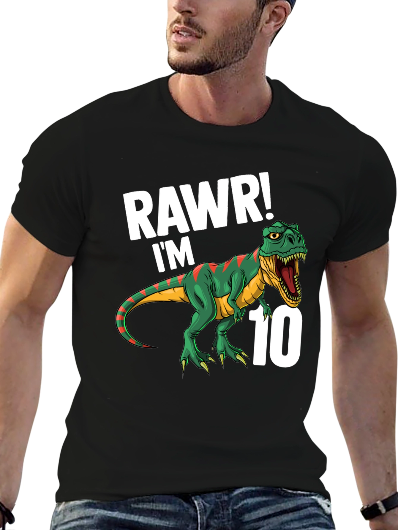 Rawr! Im 10 T-Rex Dinosaur Birthday T-Shirt