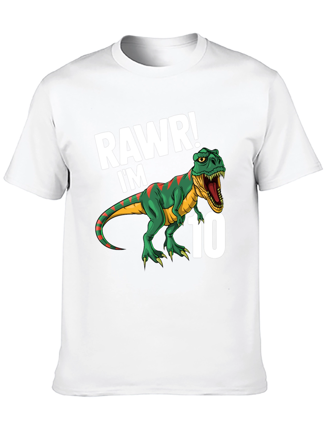 Rawr! Im 10 T-Rex Dinosaur Birthday T-Shirt