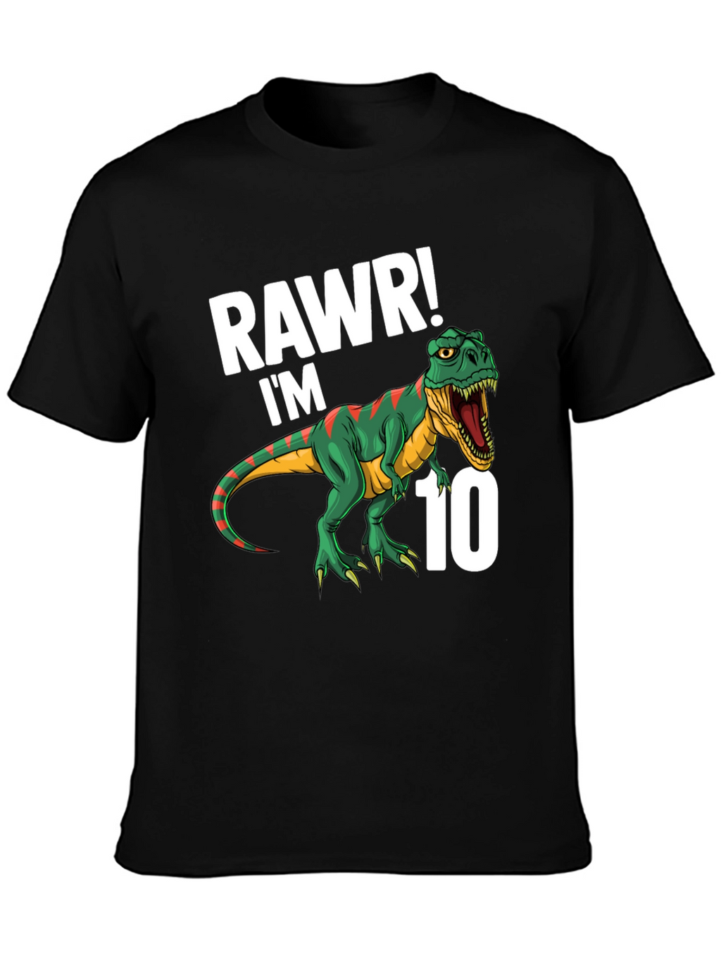 Rawr! Im 10 T-Rex Dinosaur Birthday T-Shirt