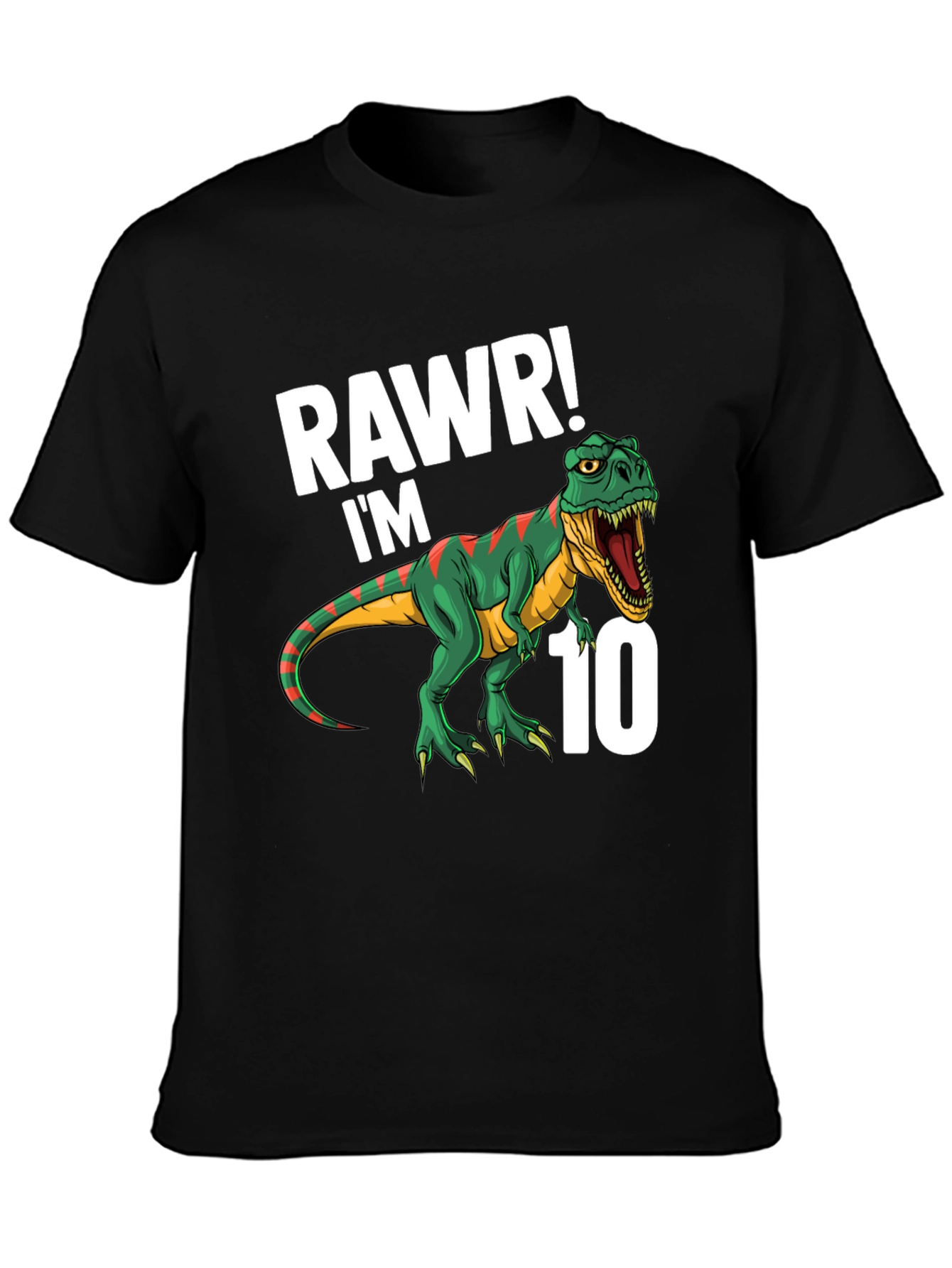 Rawr! Im 10 T-Rex Dinosaur Birthday T-Shirt