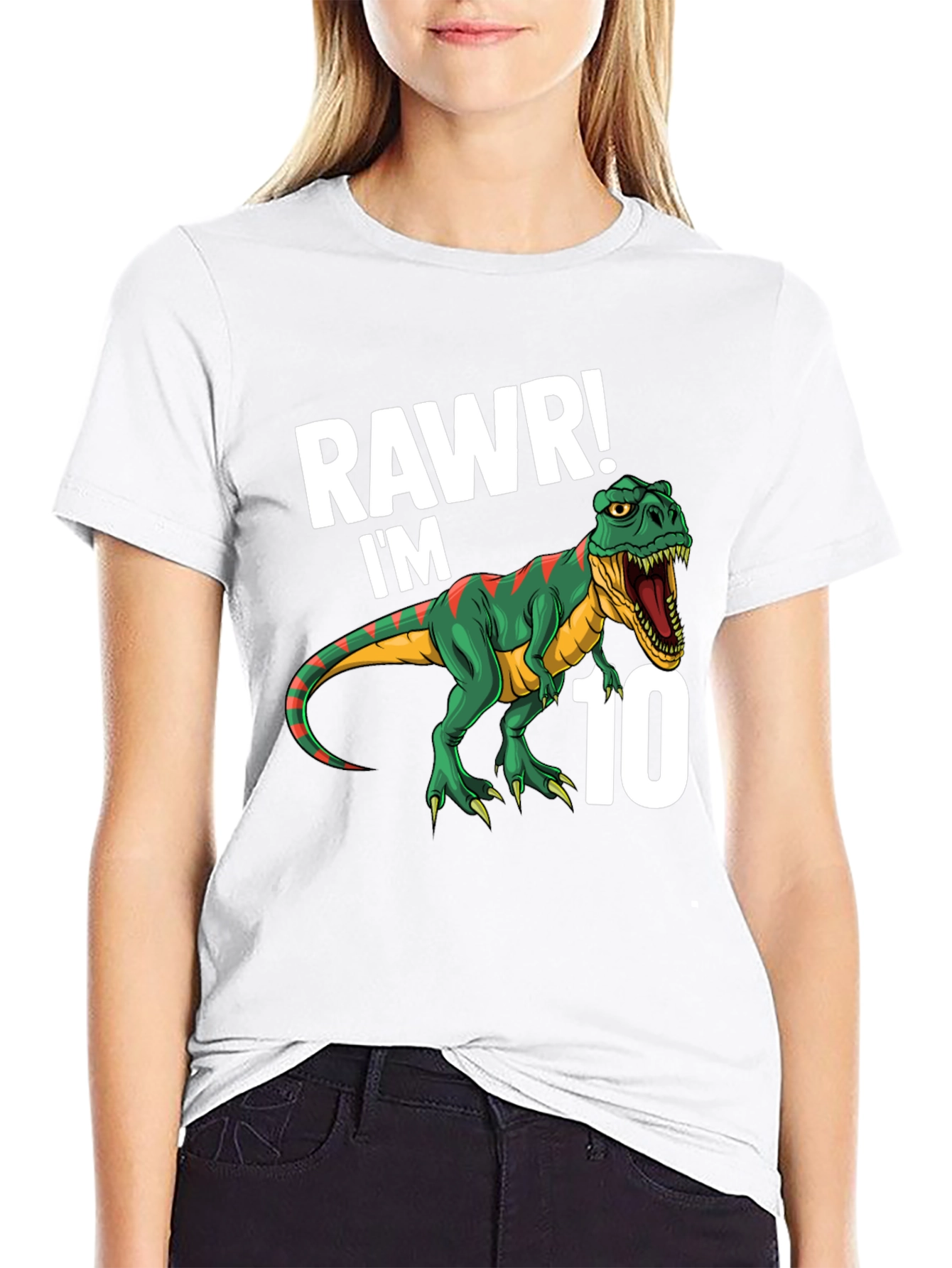 Rawr! Im 10 T-Rex Dinosaur Birthday T-Shirt