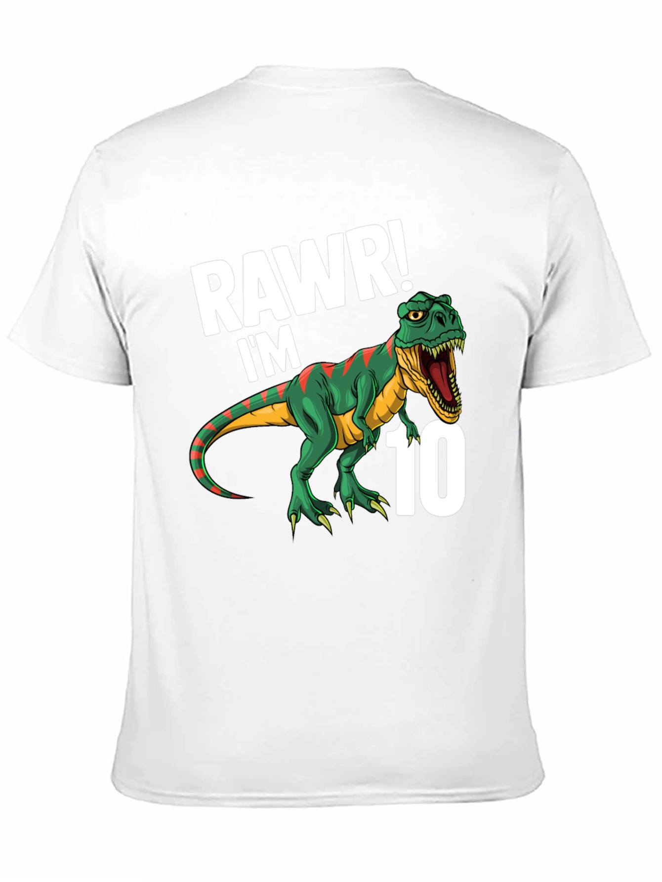 Rawr! Im 10 T-Rex Dinosaur Birthday T-Shirt