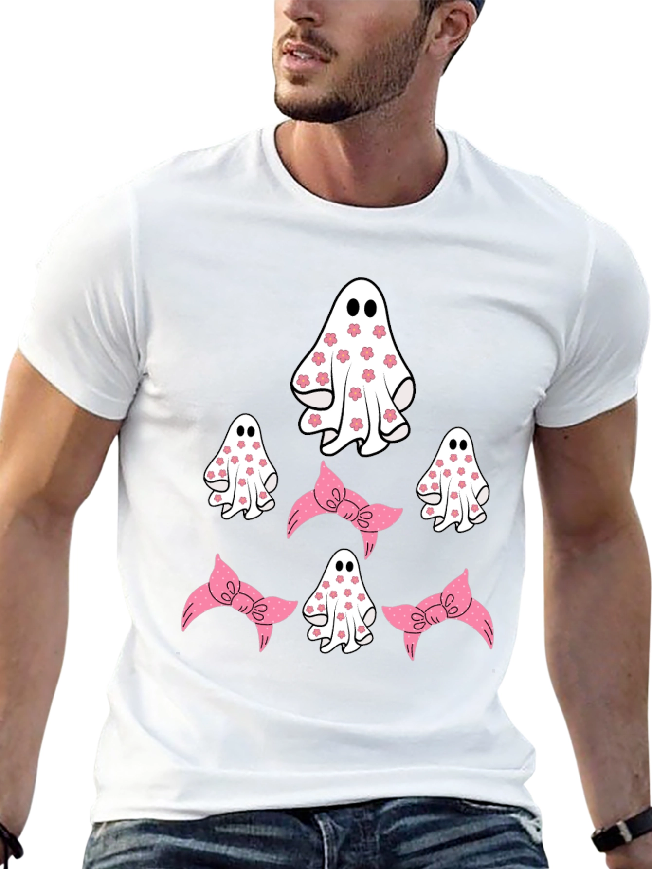 Cute Ghost and Bow T-Shirt
