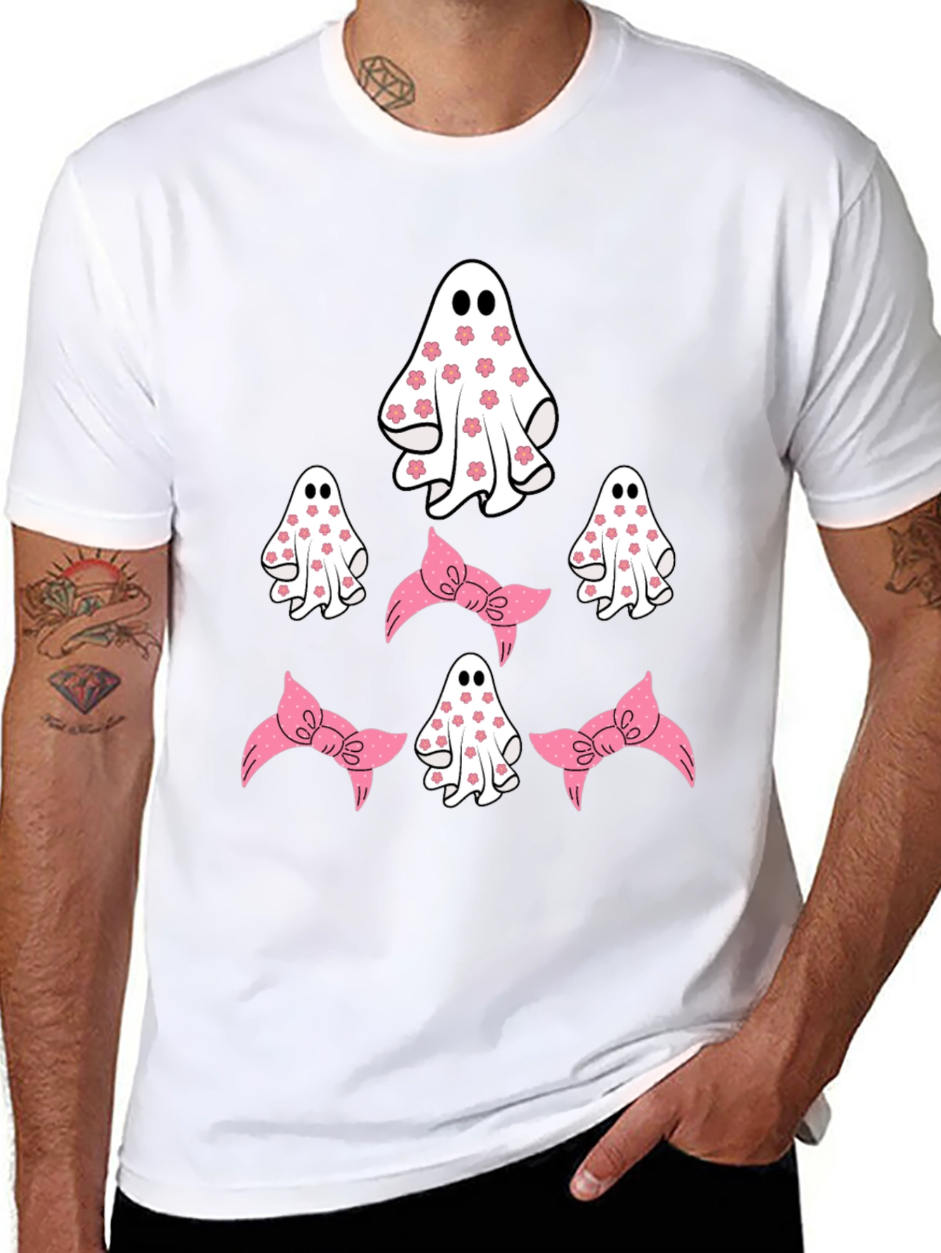 Cute Ghost and Bow T-Shirt