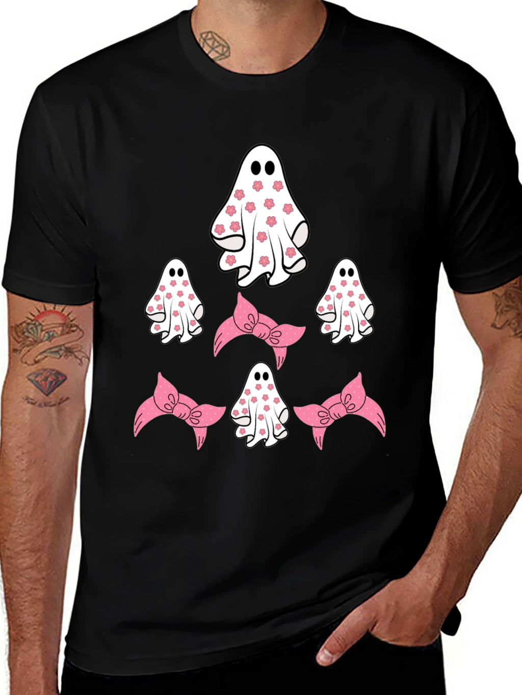 Cute Ghost and Bow T-Shirt
