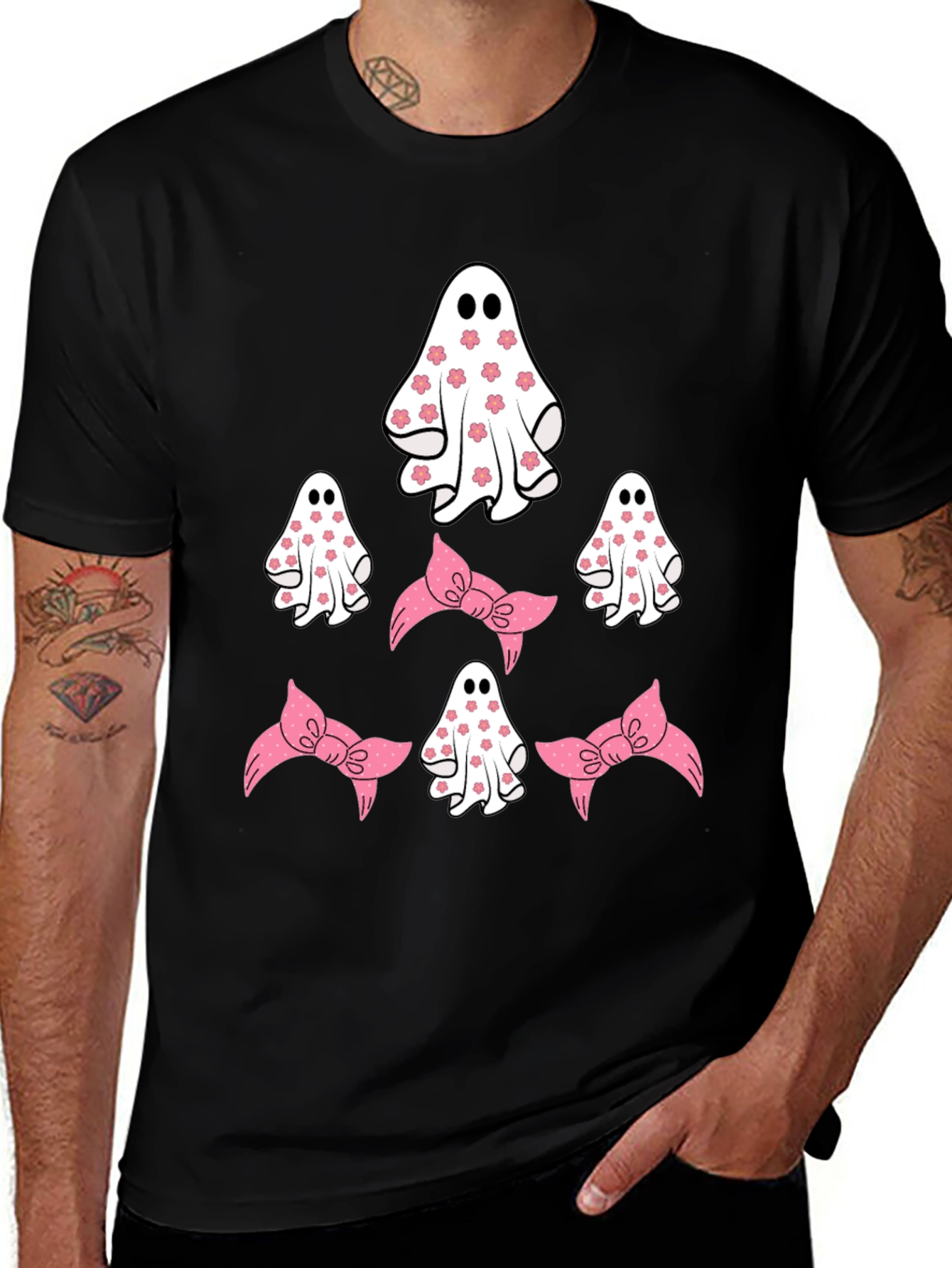 Cute Ghost and Bow T-Shirt