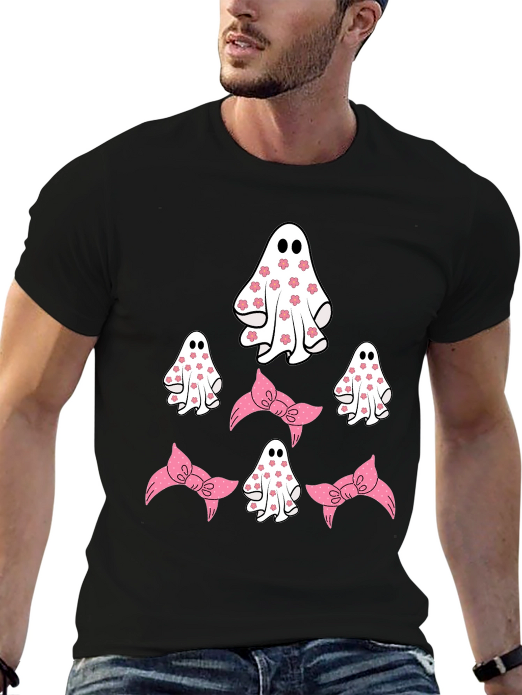 Cute Ghost and Bow T-Shirt