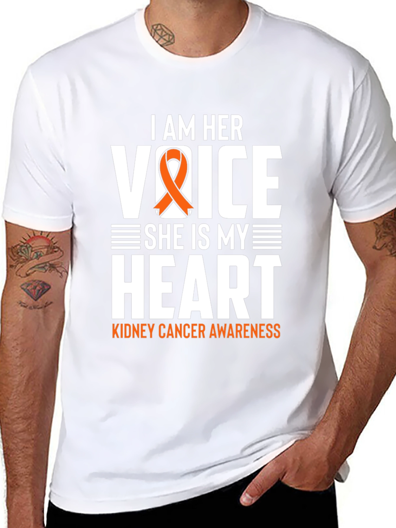 I Am Her Voice Kidney Cancer Awareness T-Shirt