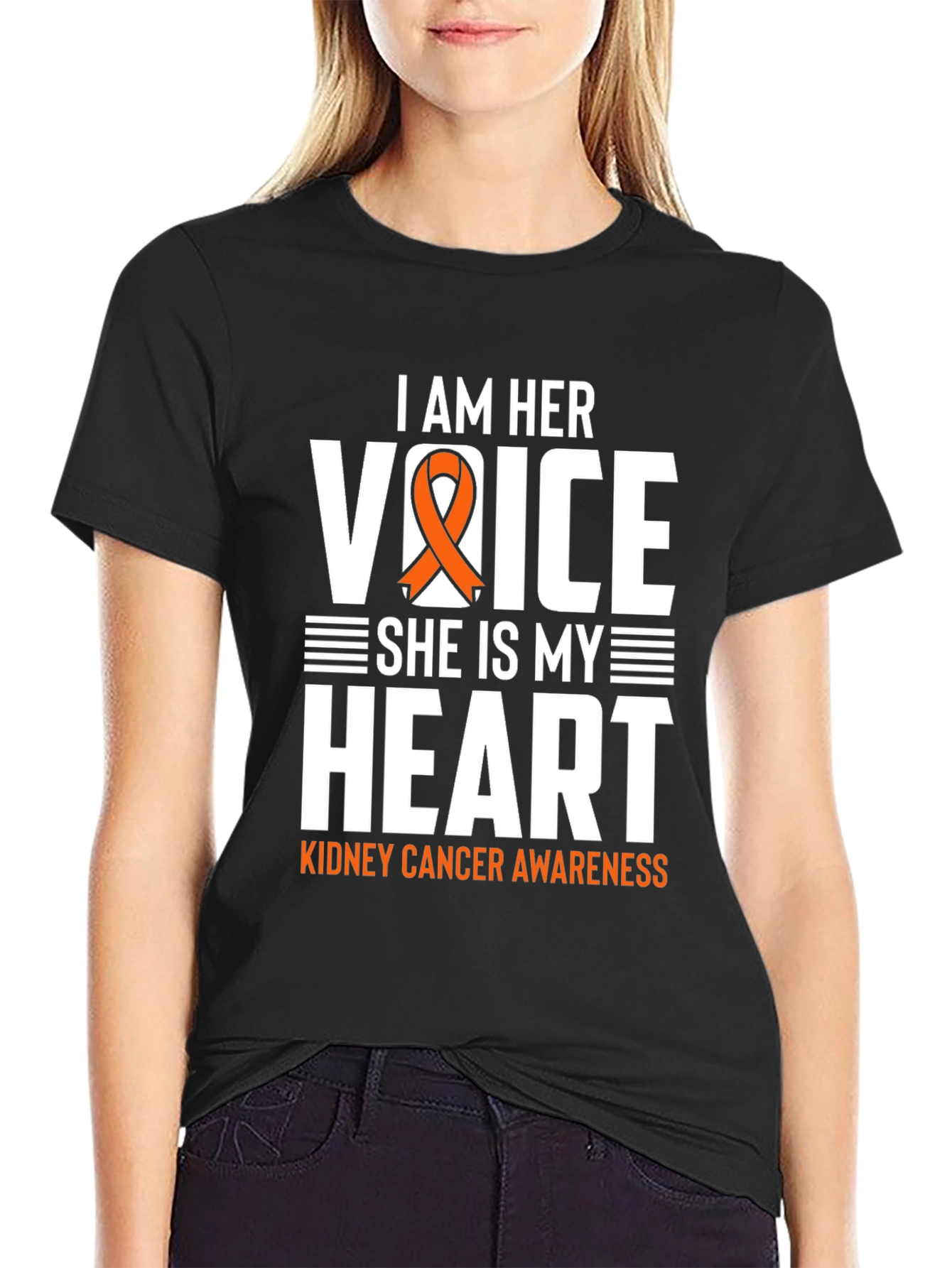 I Am Her Voice Kidney Cancer Awareness T-Shirt