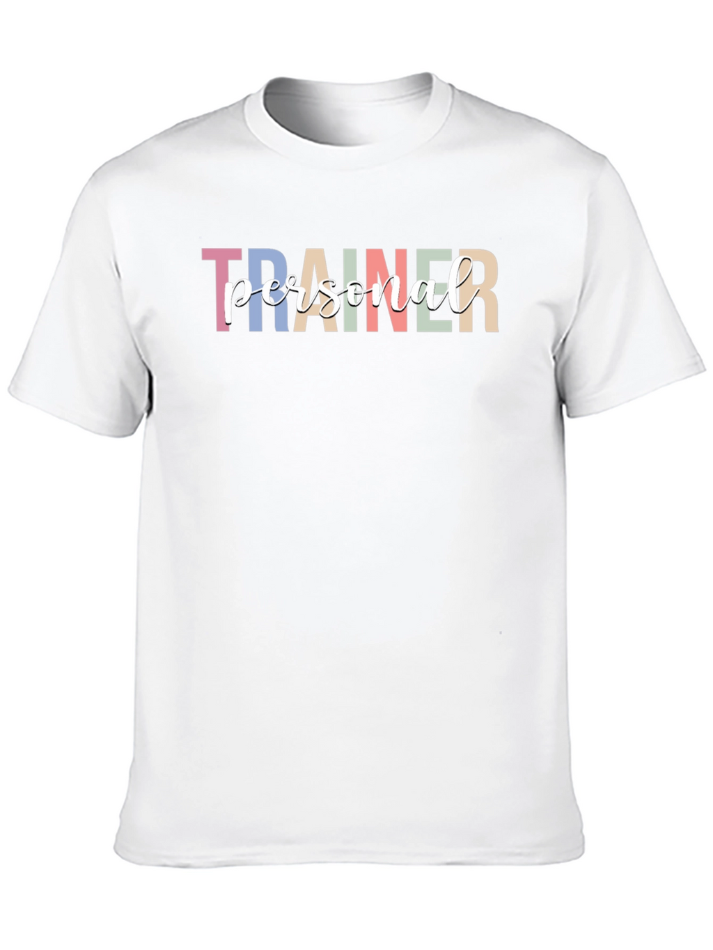 Personal Trainer Black Cotton Graphic Tee