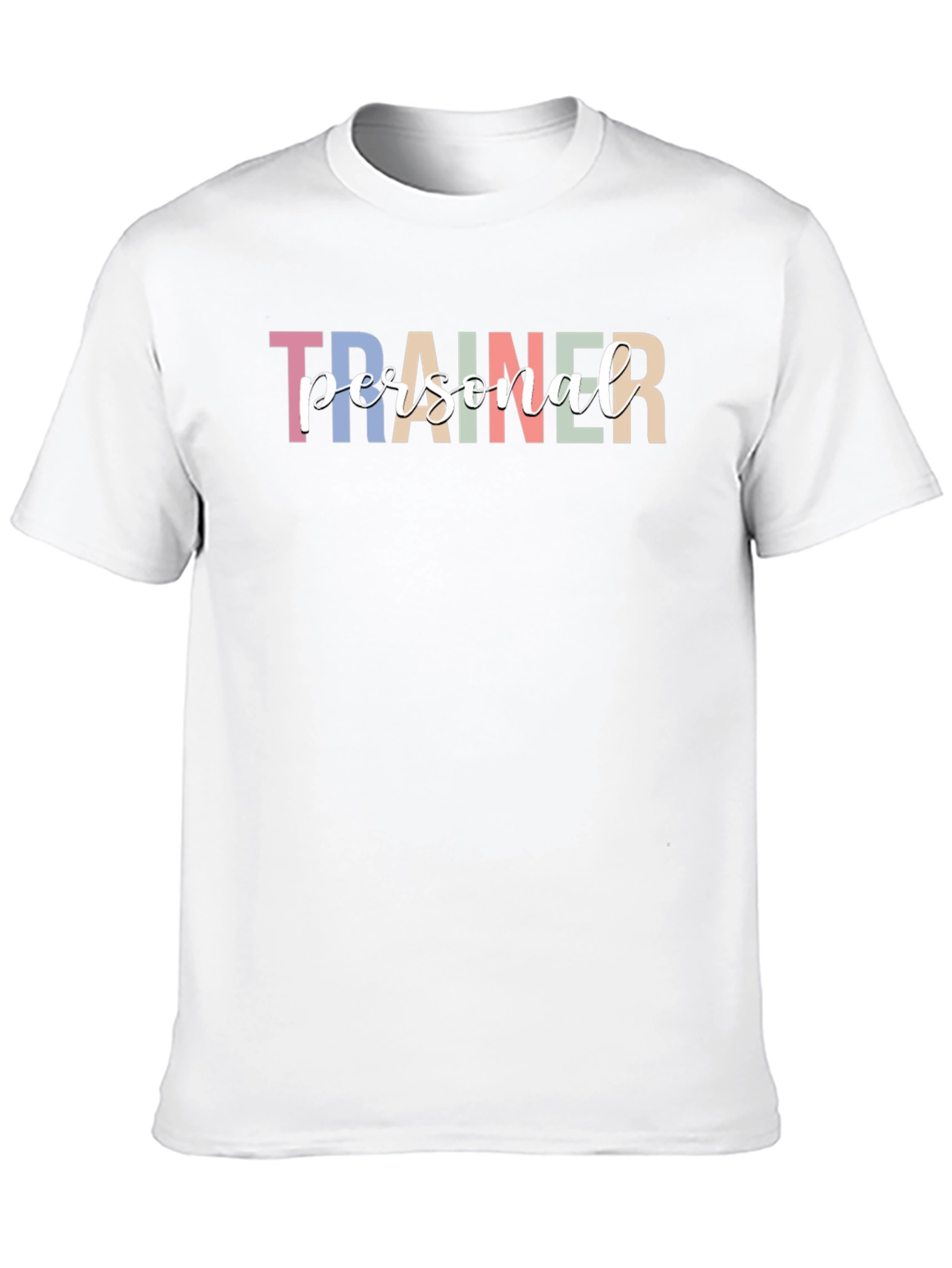 Personal Trainer Black Cotton Graphic Tee