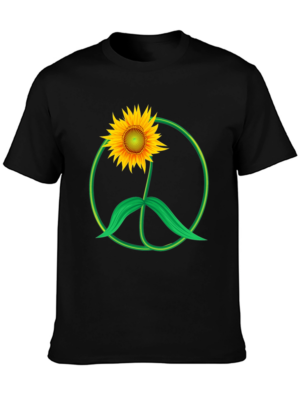 Sunflower Peace Sign Graphic Tee