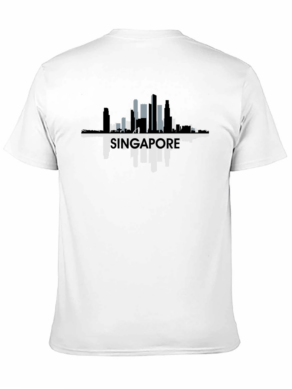 Singapore Skyline Black T-Shirt