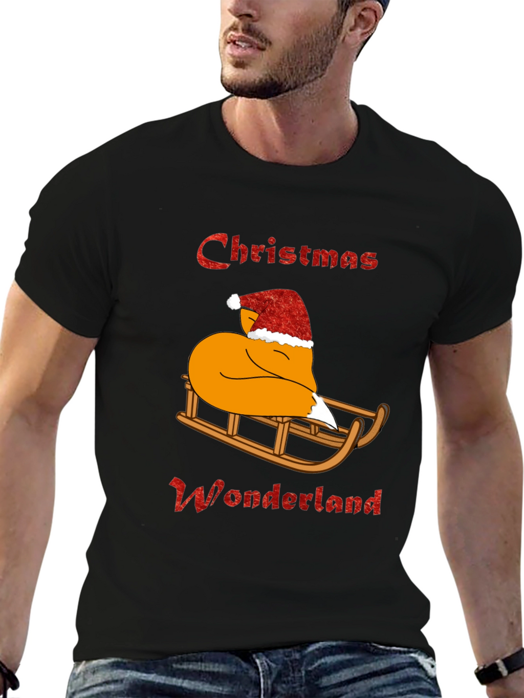 Christmas Wonderland Fox Graphic Tee