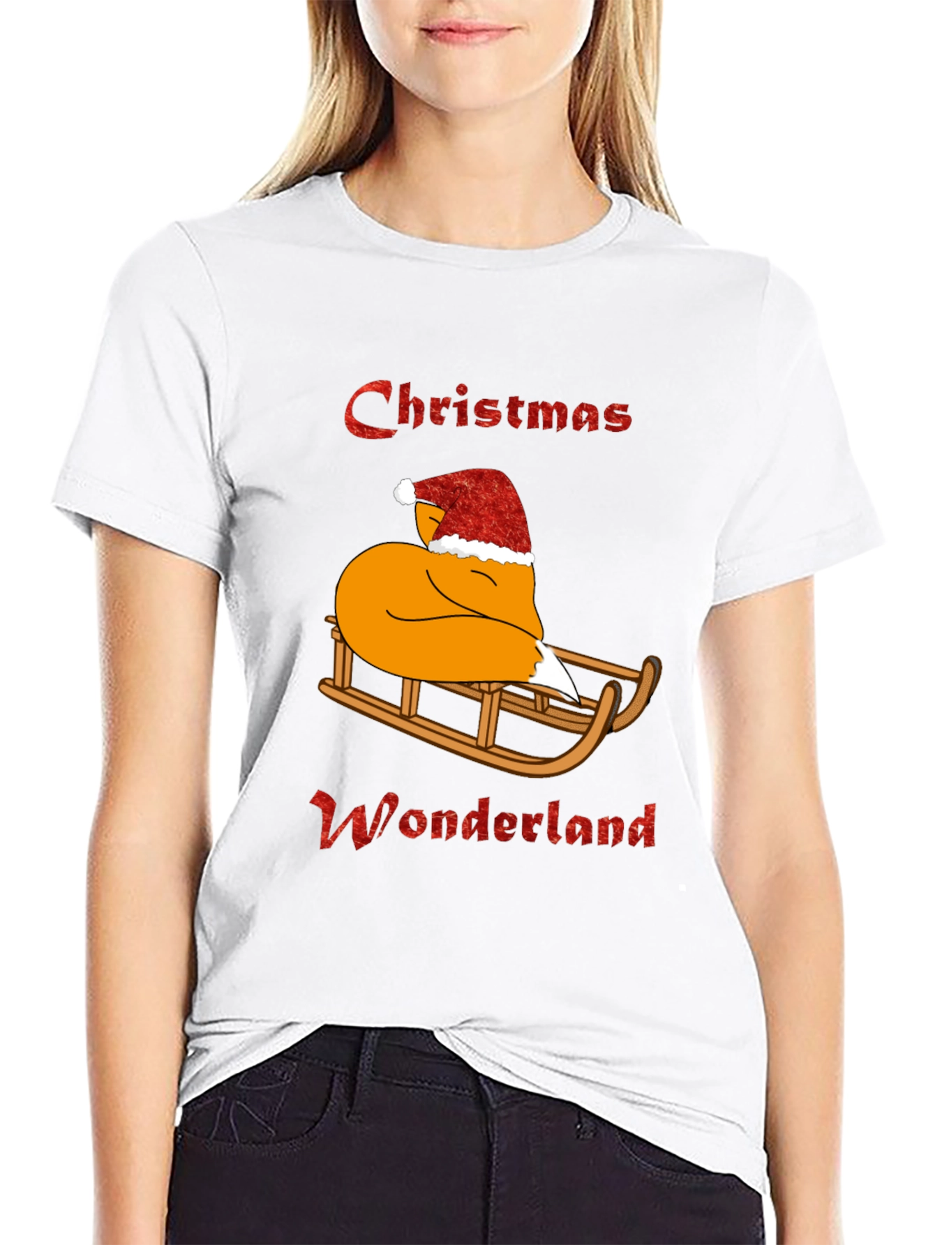Christmas Wonderland Fox Graphic Tee