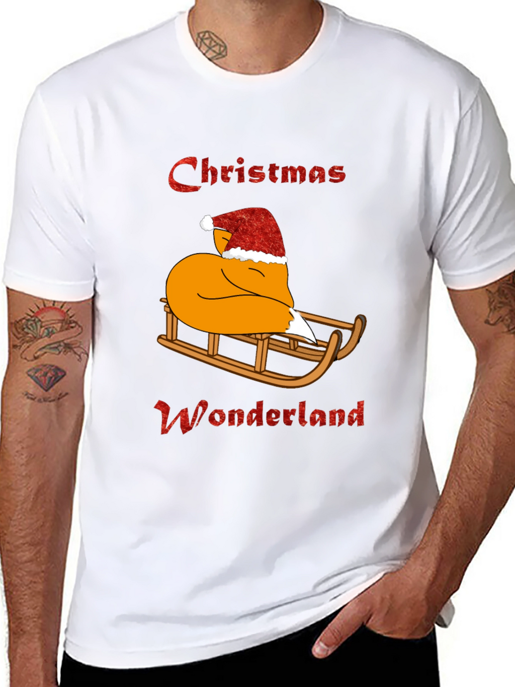 Christmas Wonderland Fox Graphic Tee