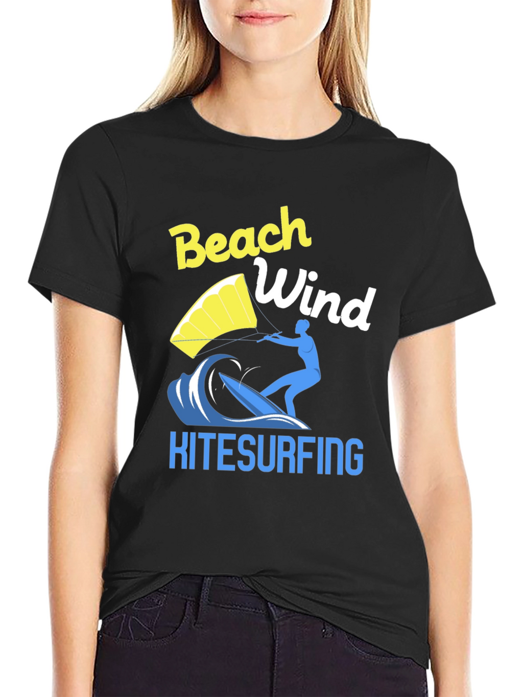 Beach Wind Kitesurfing Graphic Tee