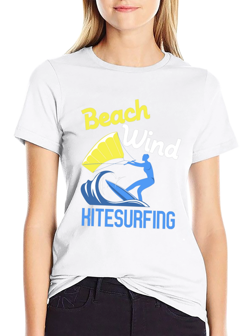 Beach Wind Kitesurfing Graphic Tee