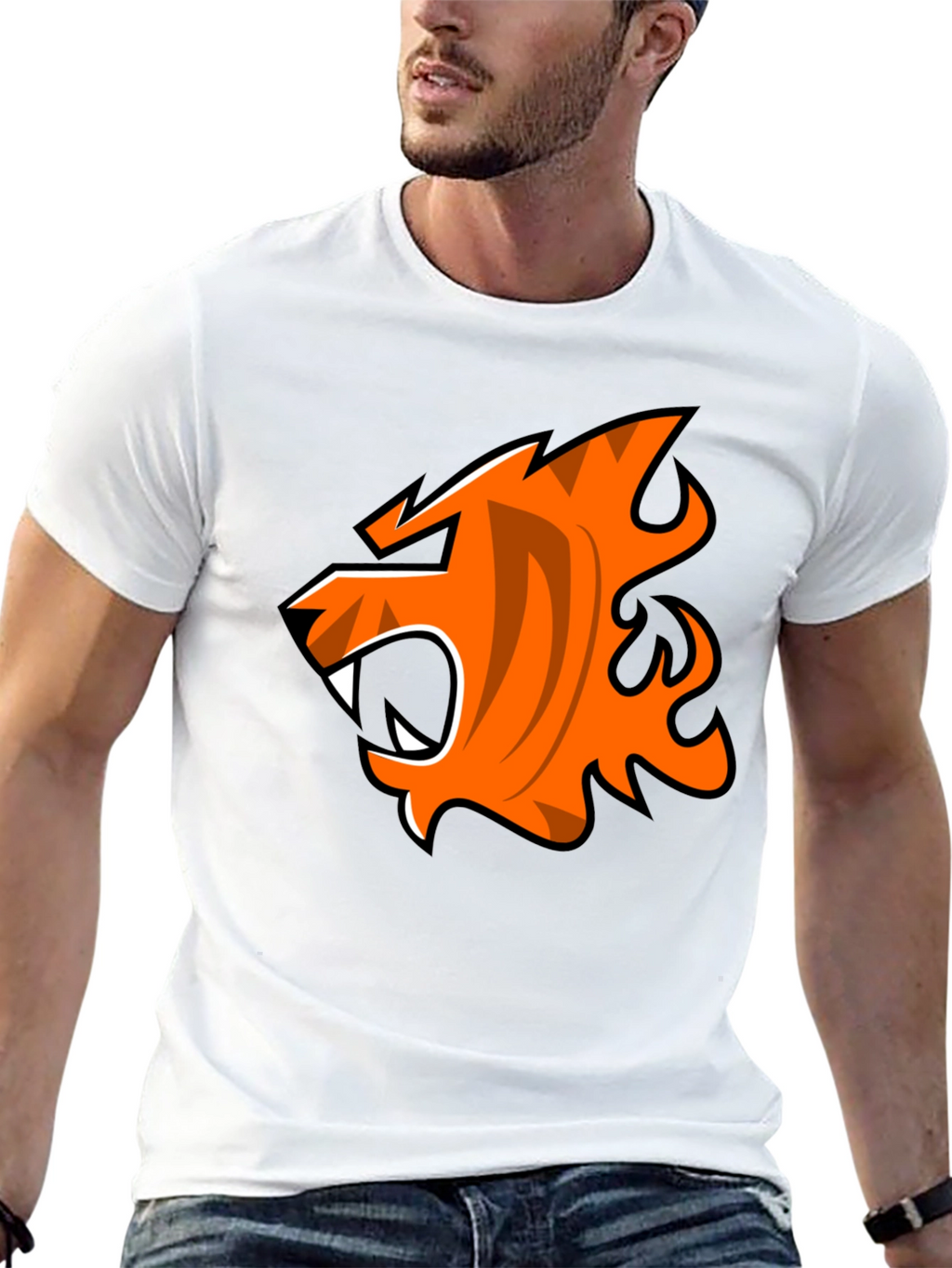 Bold Tiger Graphic Tee - Fierce Style
