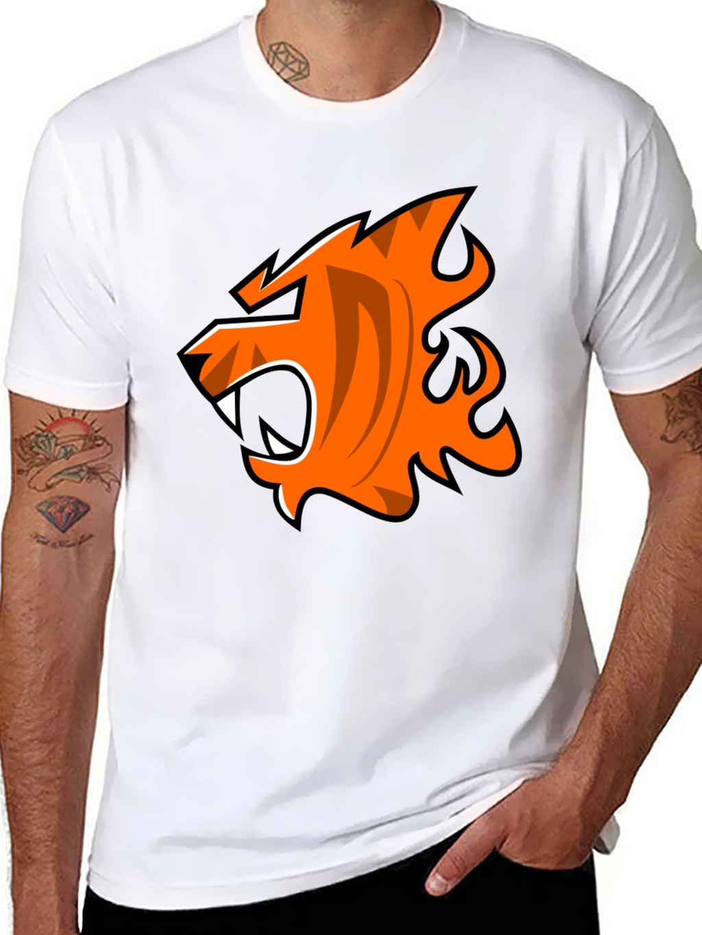 Bold Tiger Graphic Tee - Fierce Style