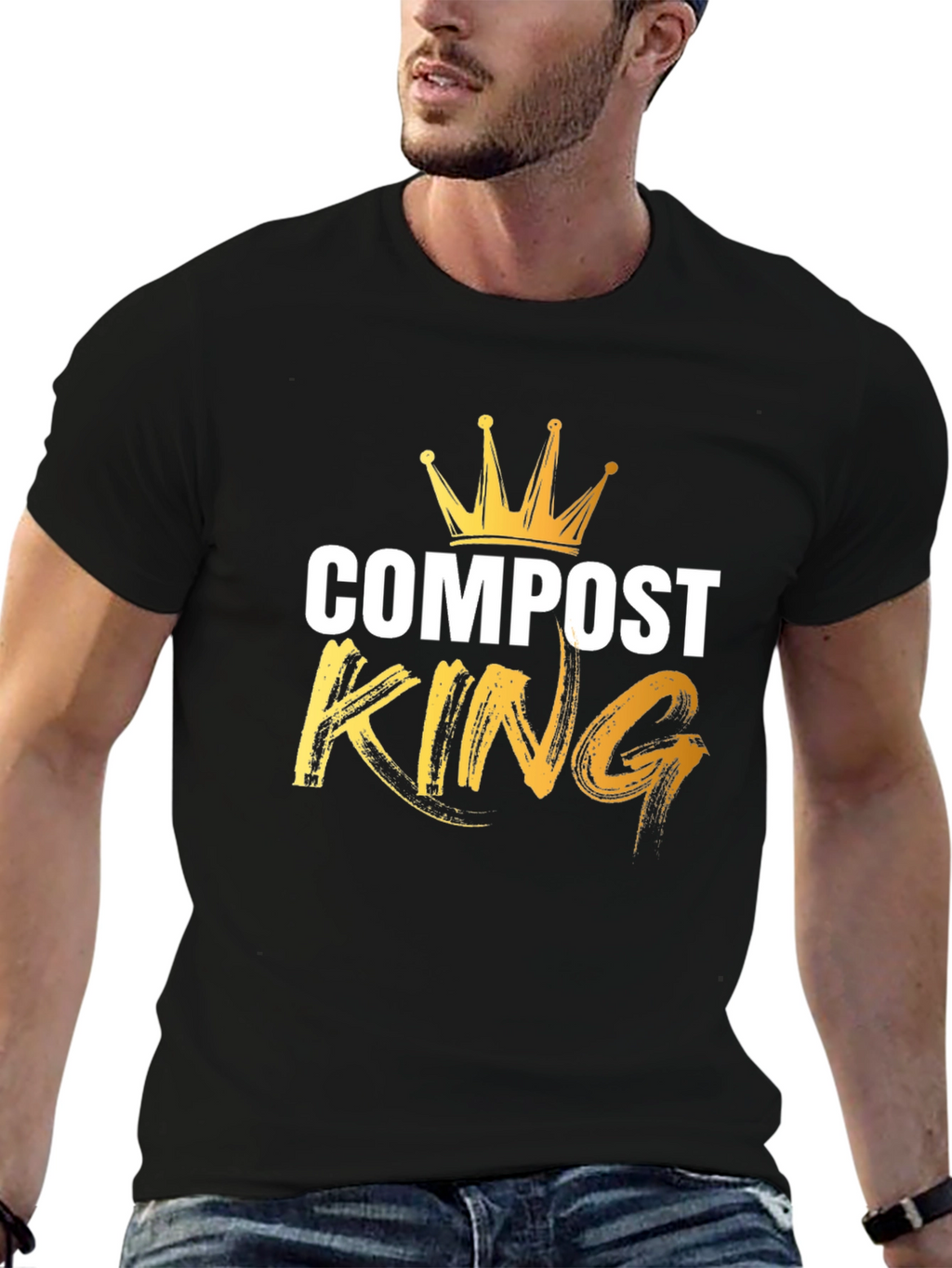 Compost King T-Shirt - Black Graphic Tee