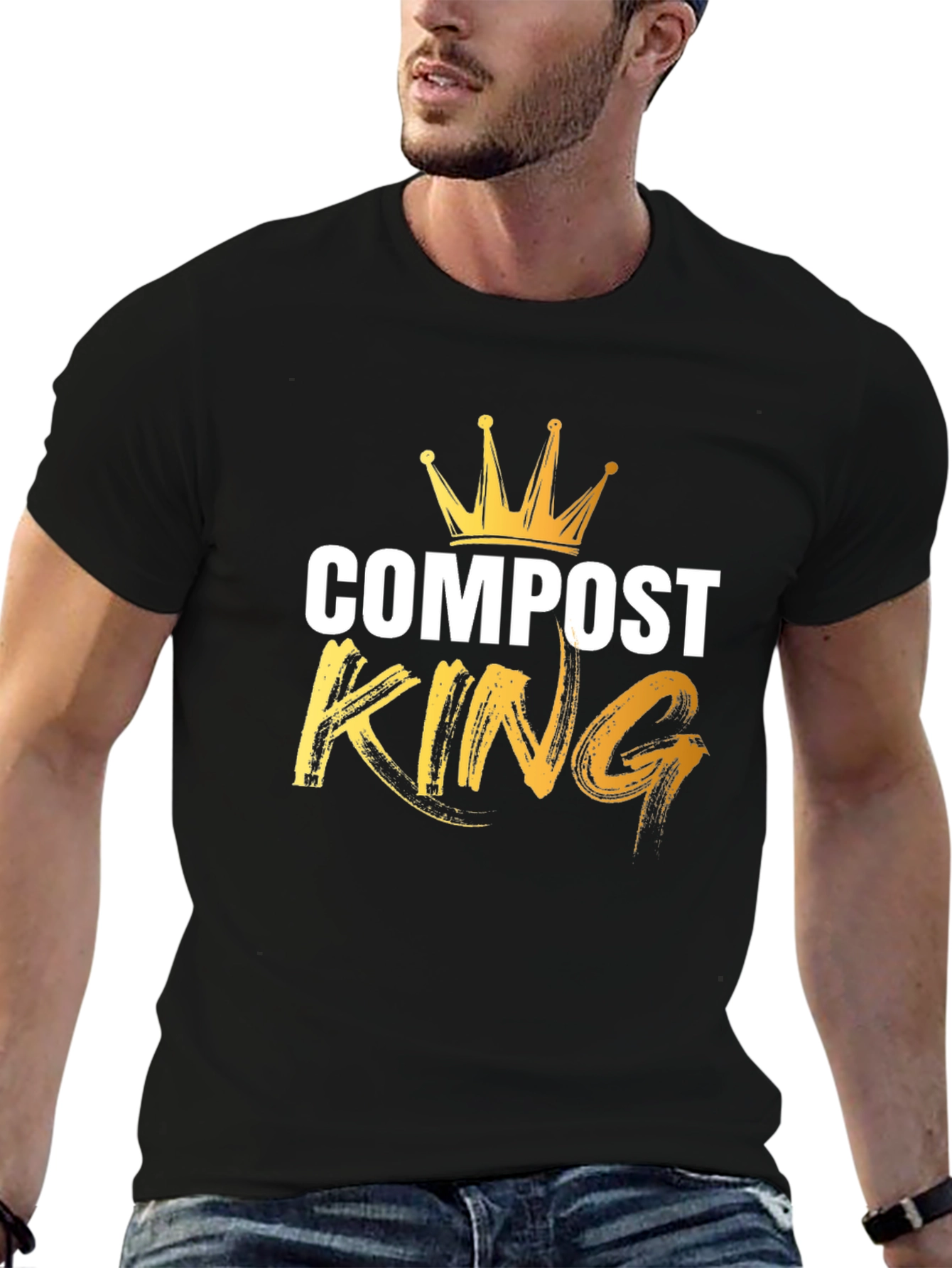 Compost King T-Shirt - Black Graphic Tee