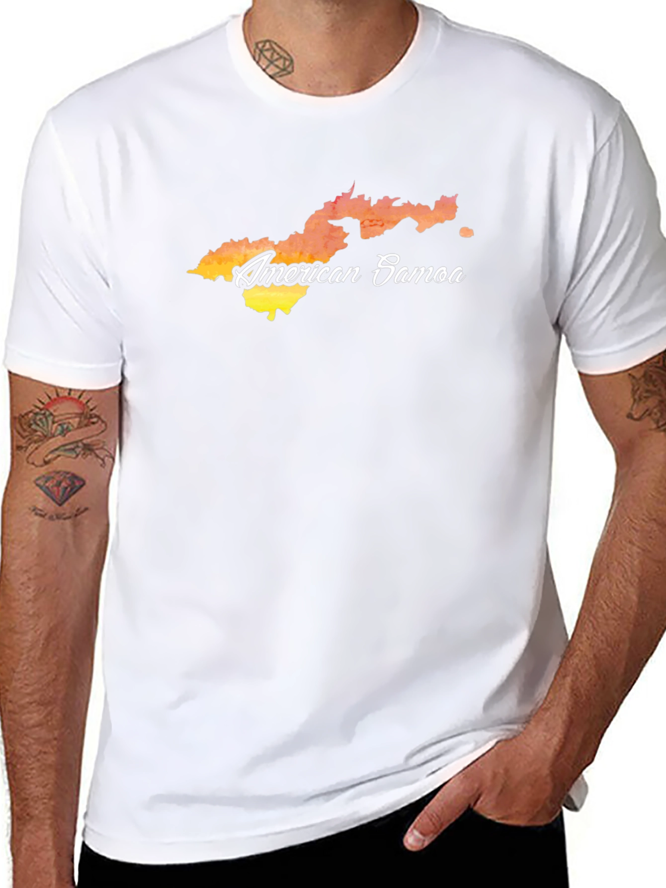American Samoa T-Shirt Island Map Tee