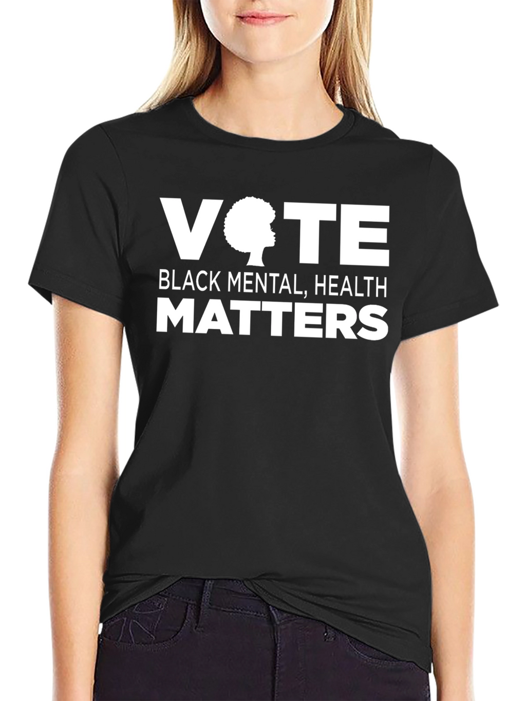 Vote Black Mental Health Matters Graphic T-Shirt