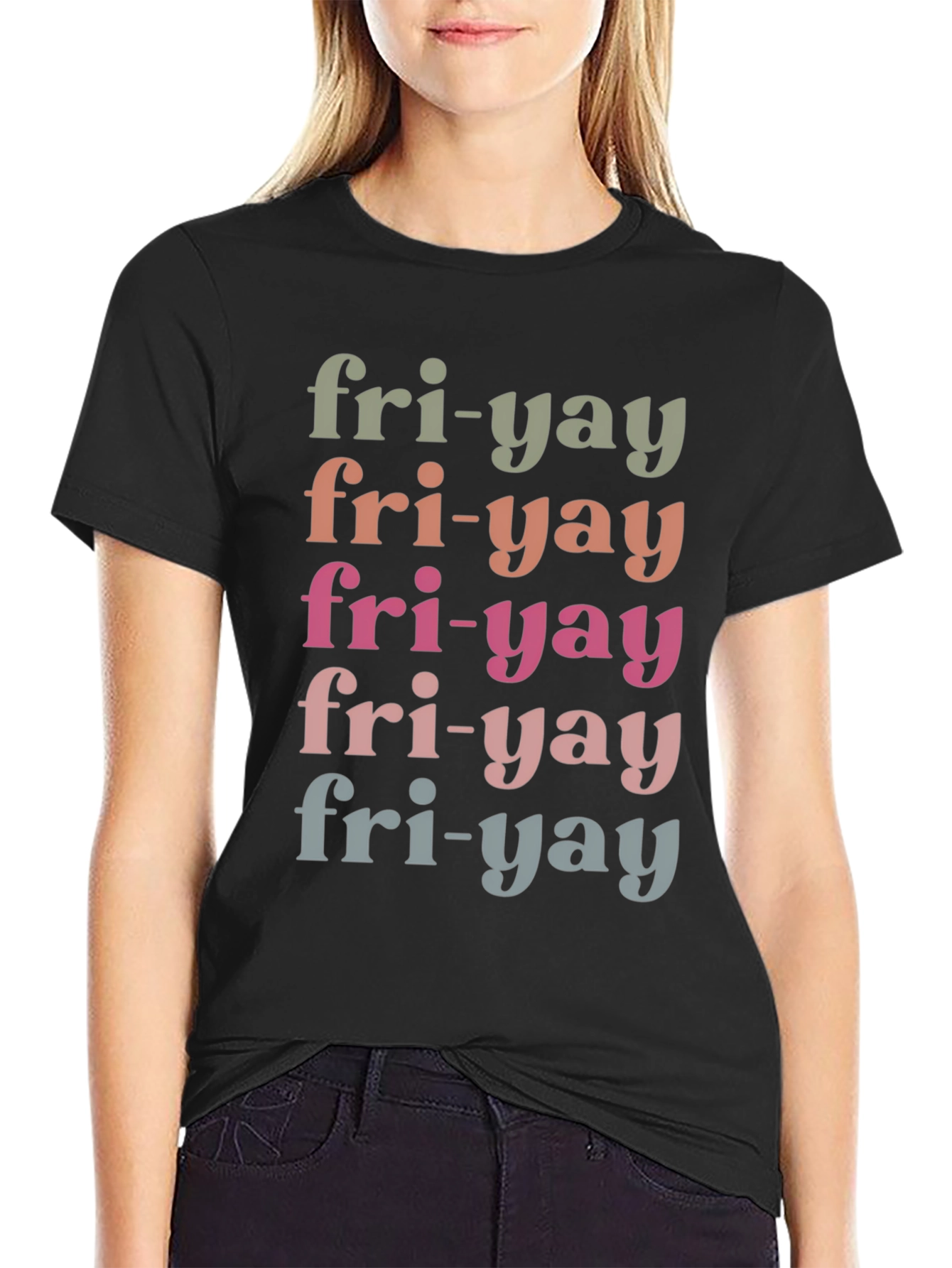 Fri-yay Graphic Tee - Mens Black T-Shirt