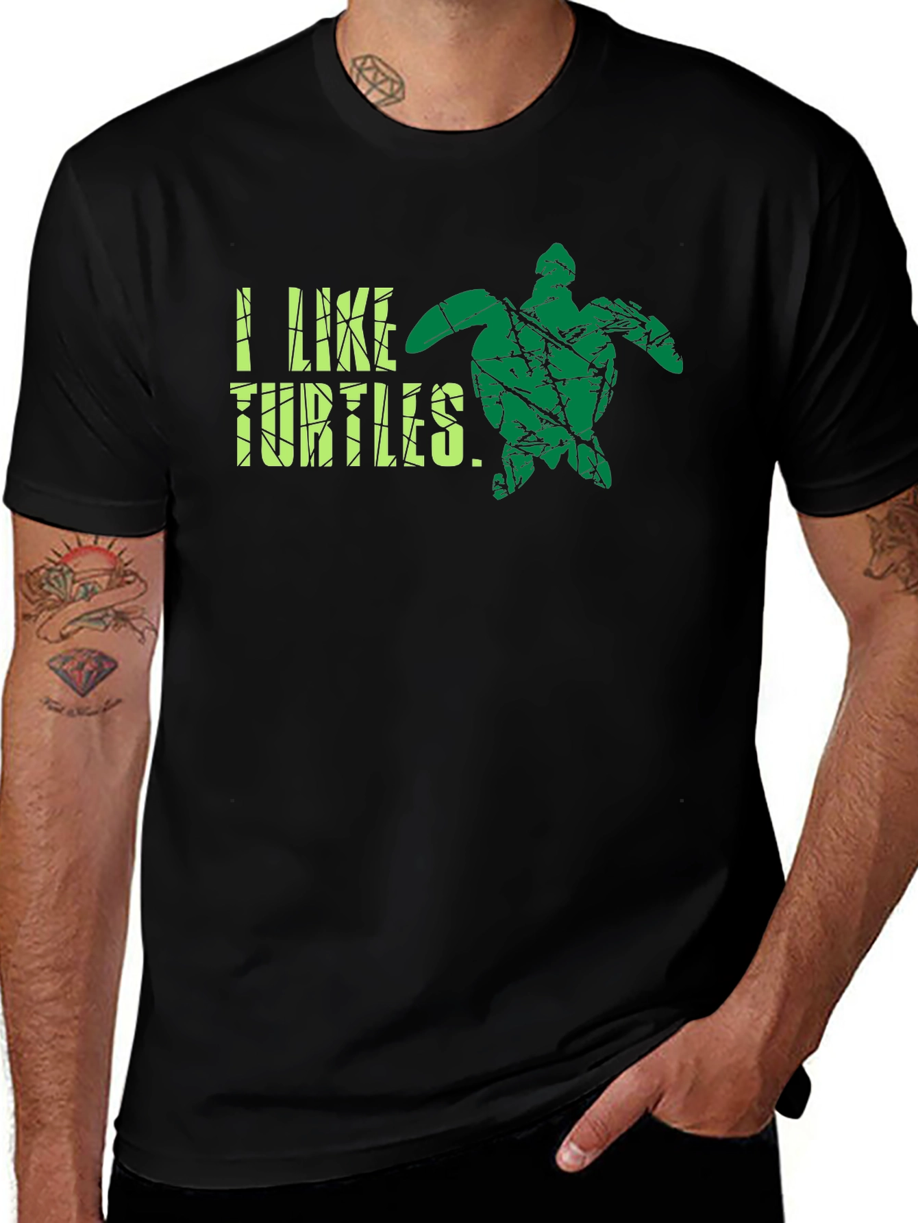 I Like Turtles T-Shirt - Cool Graphic Tee