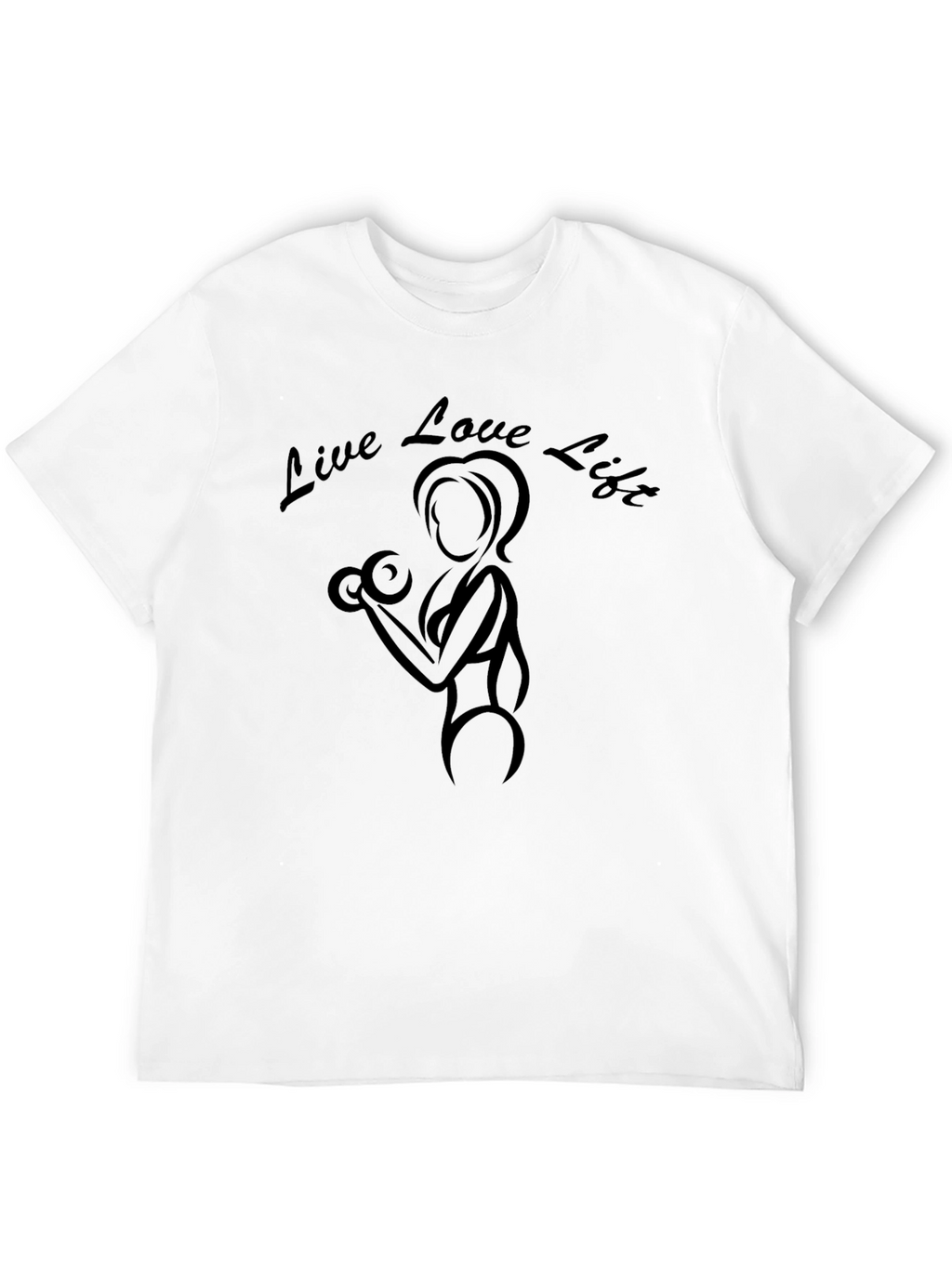 Live Love Lift Black Graphic T-Shirt