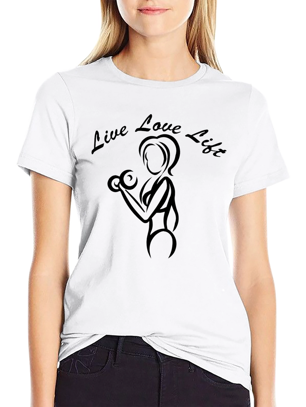 Live Love Lift Black Graphic T-Shirt