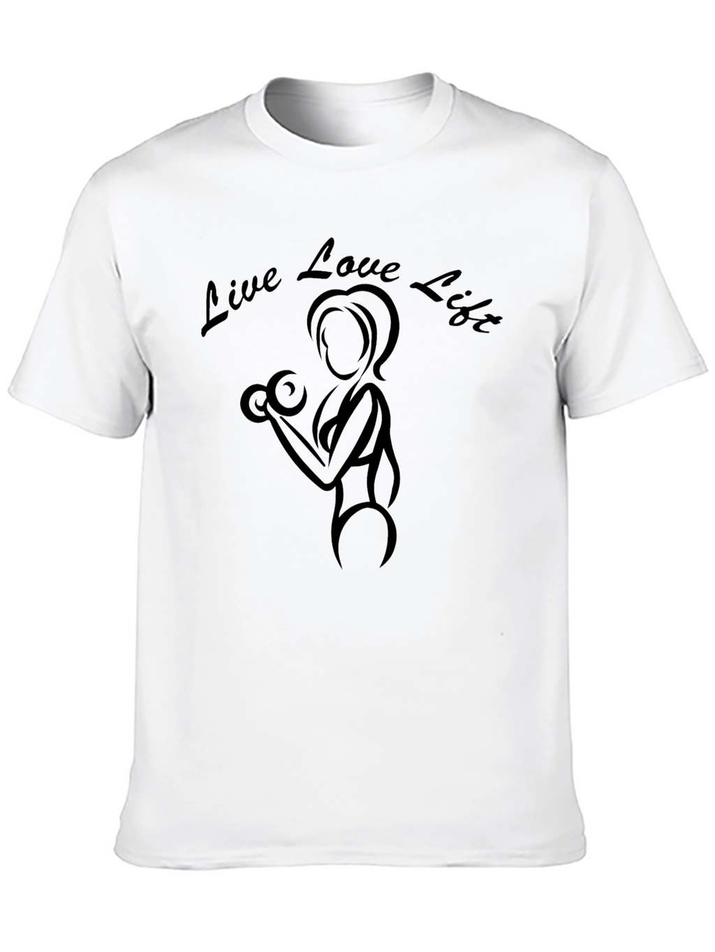 Live Love Lift Black Graphic T-Shirt
