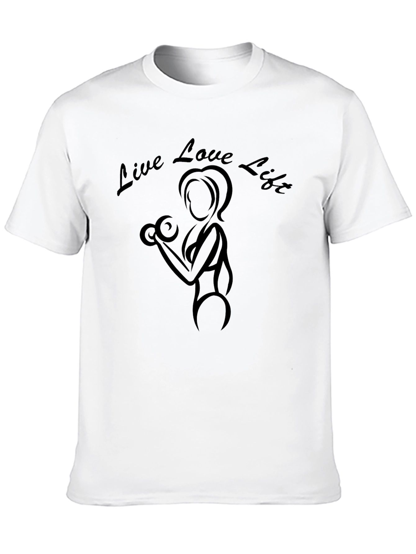 Live Love Lift Black Graphic T-Shirt